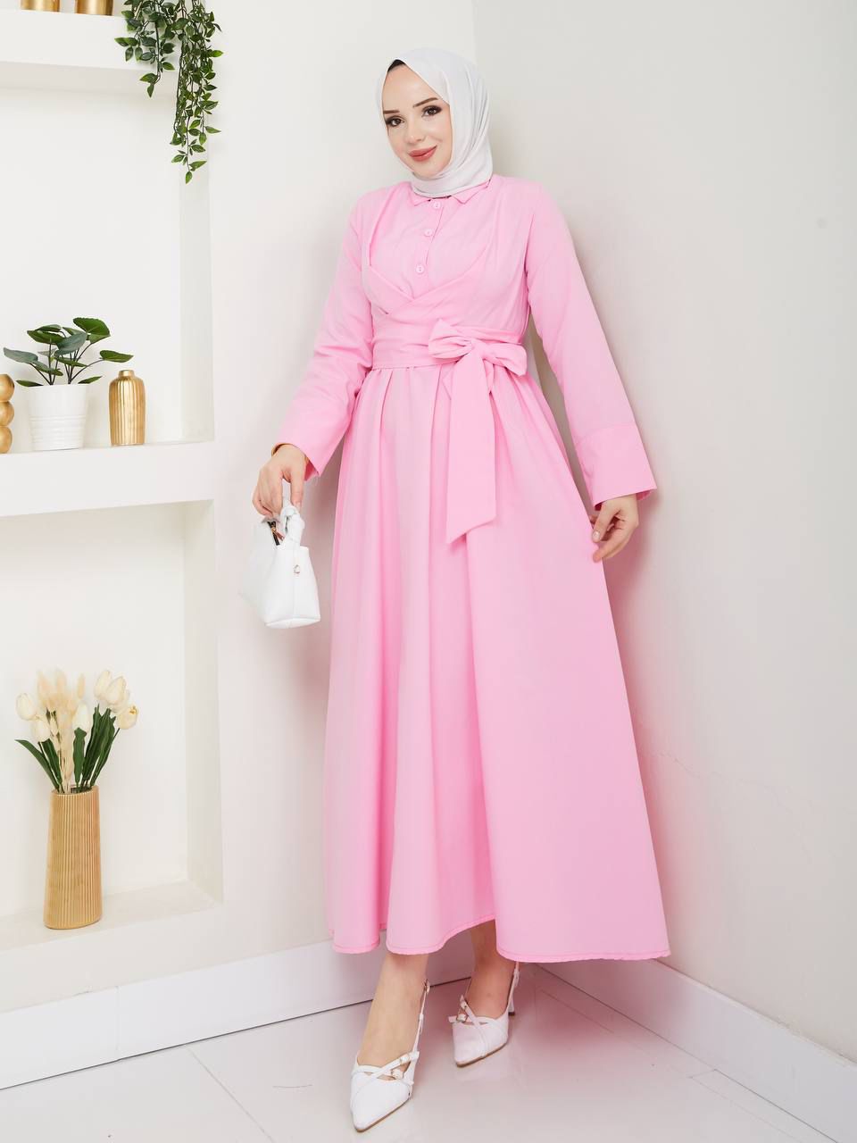 Çilek Elbise Terikoton Kumaş / REMA Butik