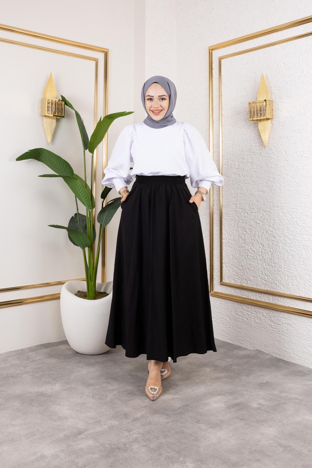 Cepli Çilek Kumaş Etek - Rema Butik