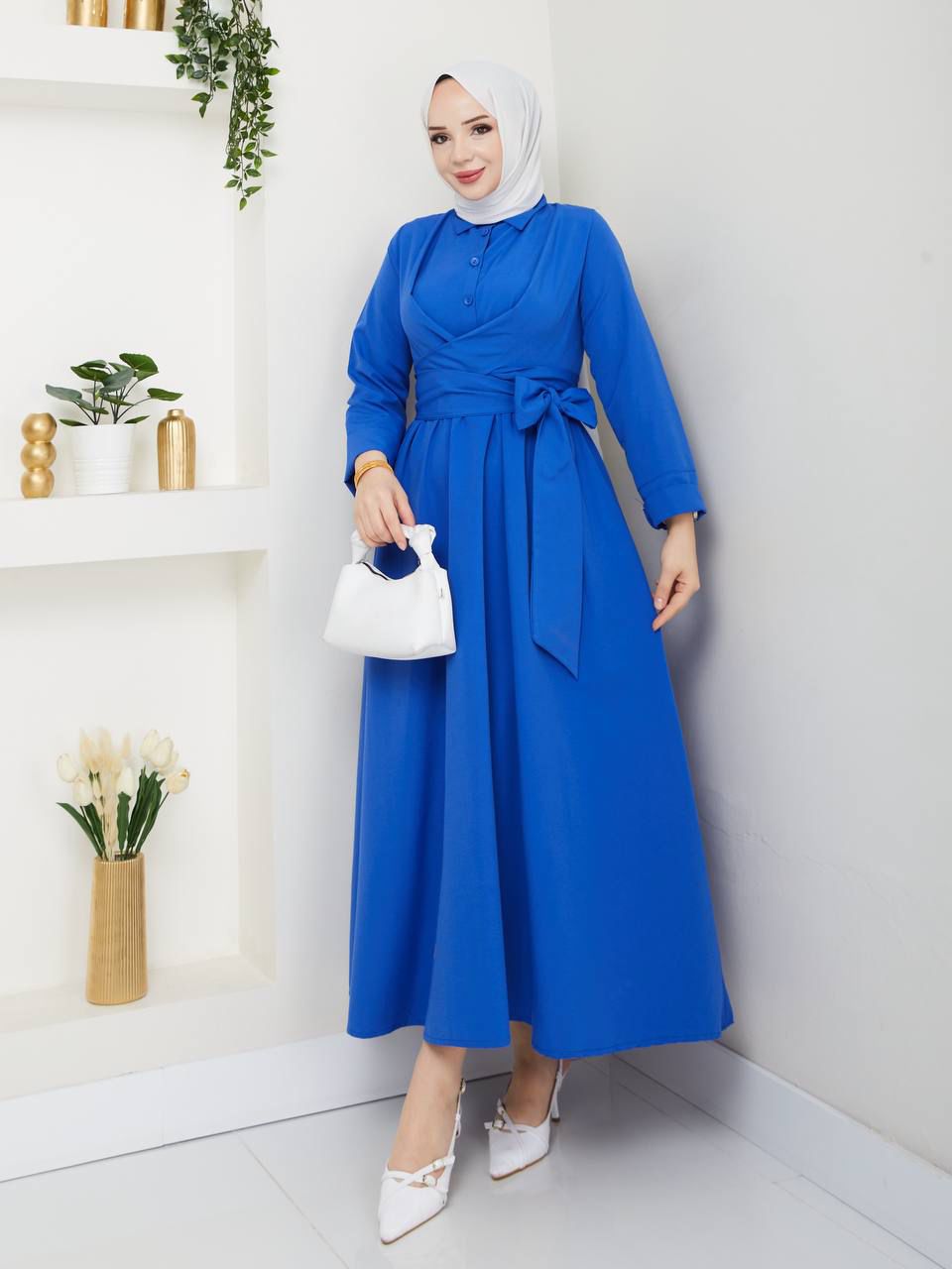 Çilek Elbise Terikoton Kumaş / REMA Butik