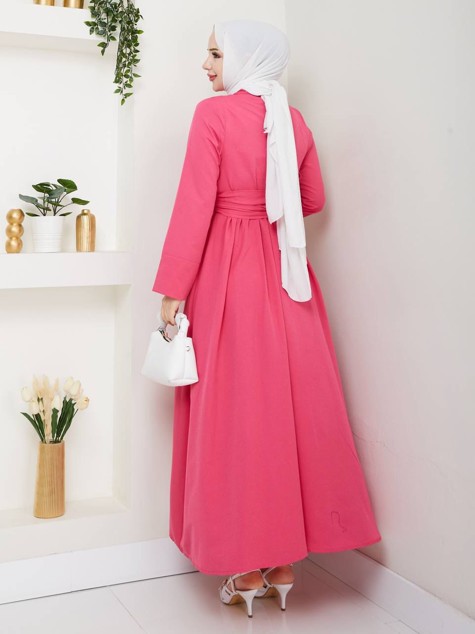 Çilek Elbise Terikoton Kumaş / REMA Butik