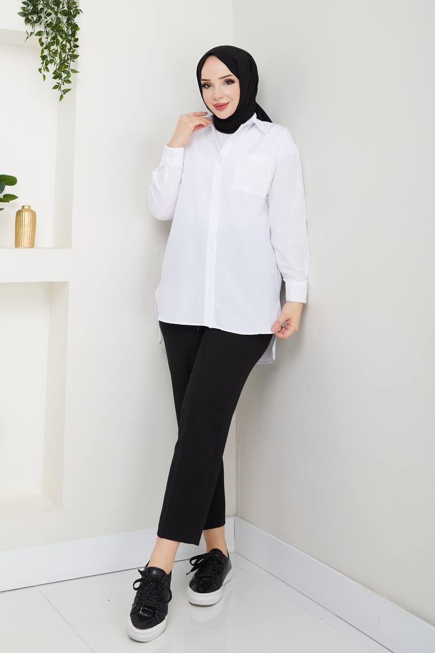 Tek Cepli Gömlek Terikoton Kumaş / Rema Butik