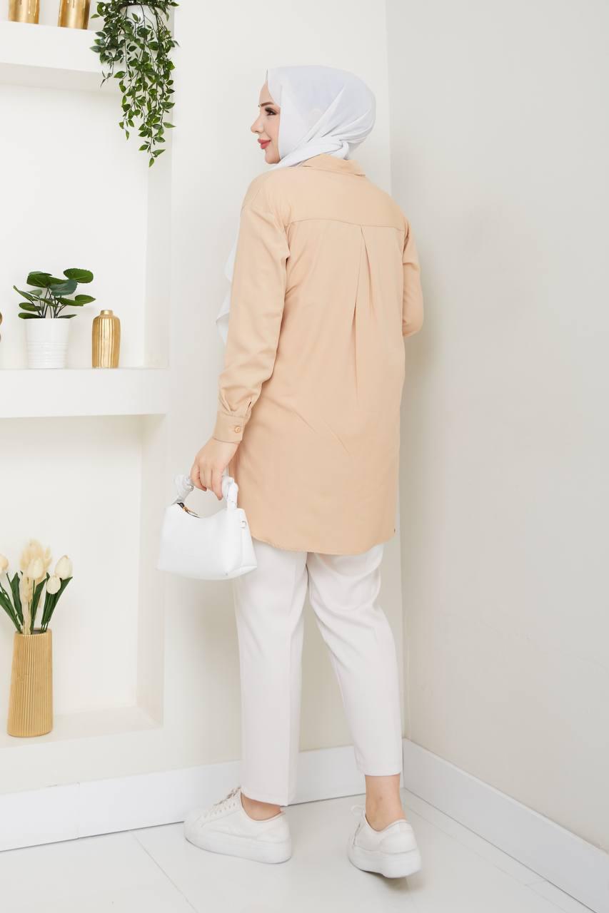 Tek Cepli Gömlek Terikoton Kumaş / Rema Butik
