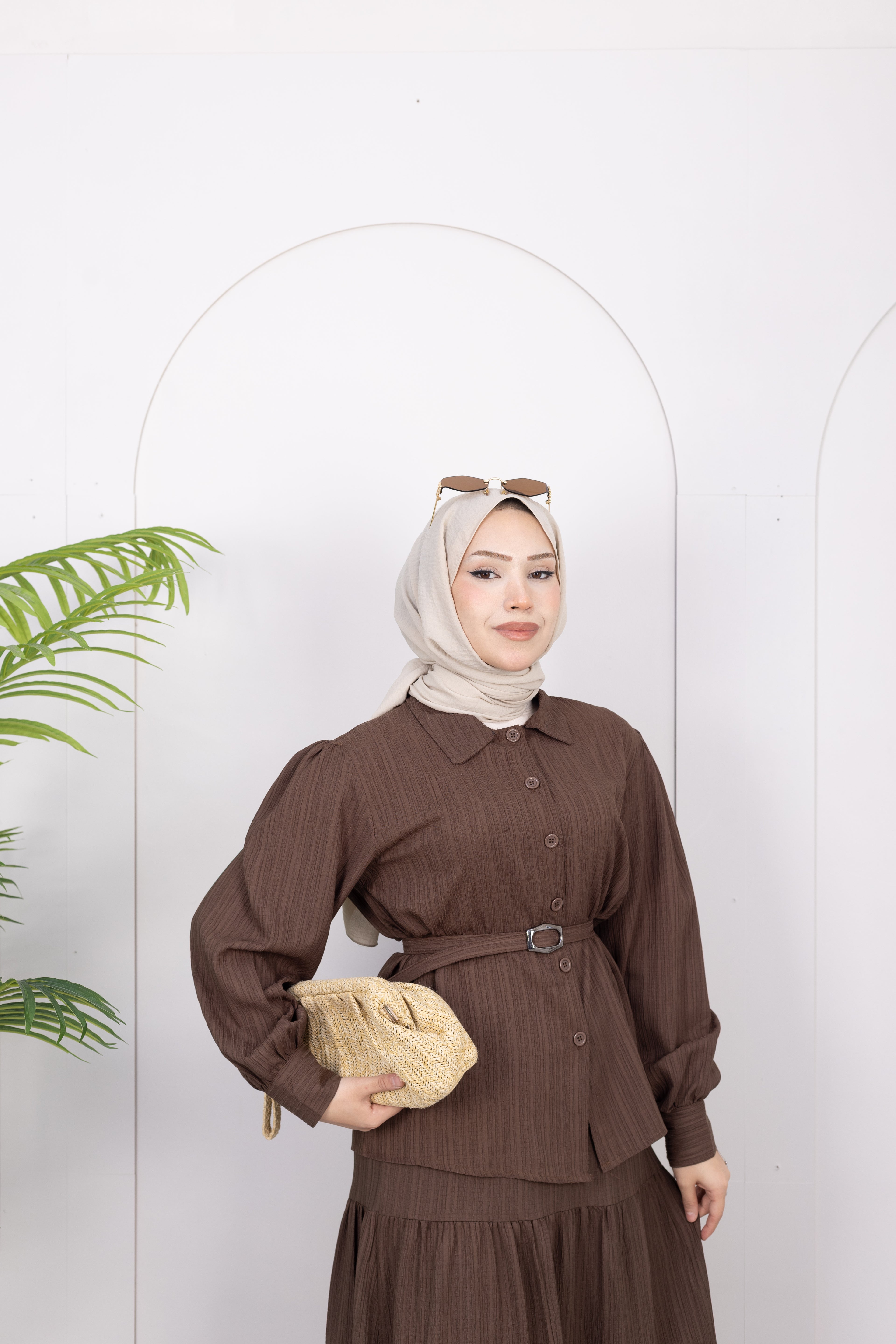 Mila Kemerli Etek-Ceket Takım