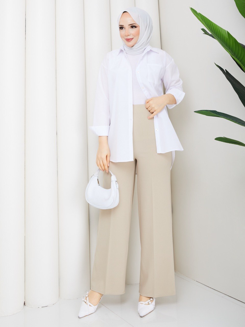 PALAZZO PANTOLON BOYFIREND GÖMLEK İKİLİ TAKIM