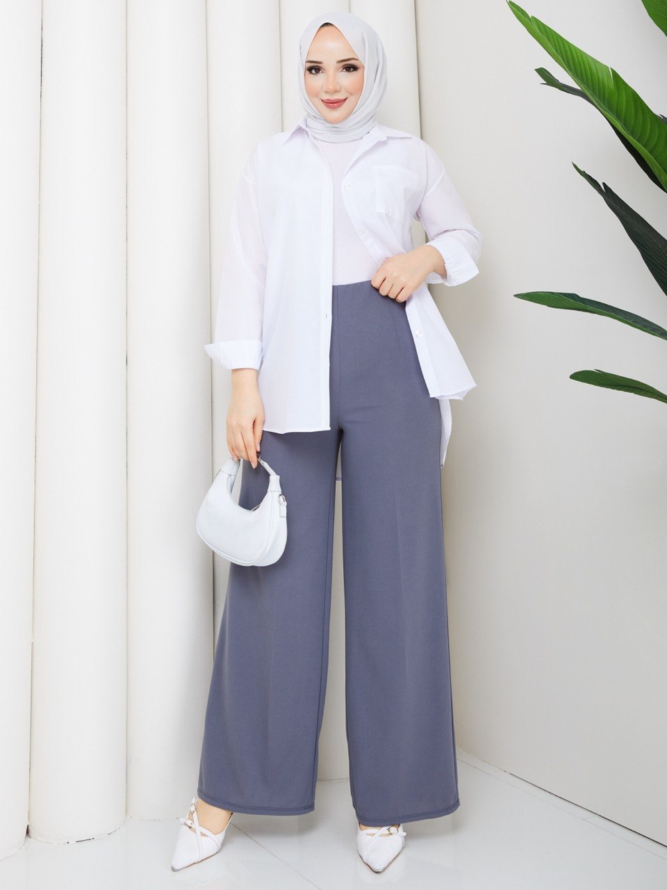 PALAZZO PANTOLON BOYFIREND GÖMLEK İKİLİ TAKIM
