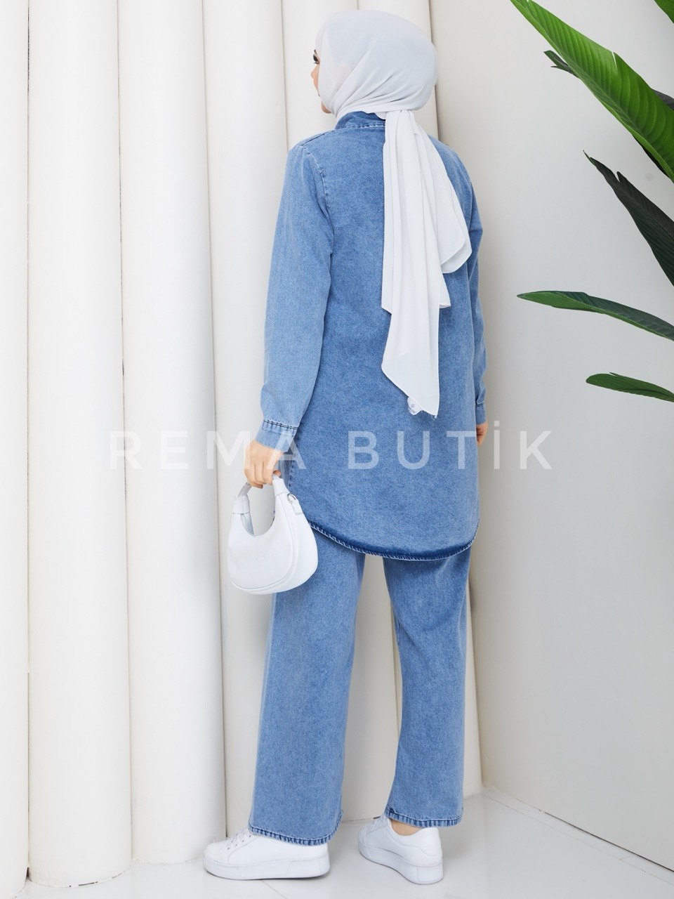 NORA PANTOLONLU DENIM TAKIM