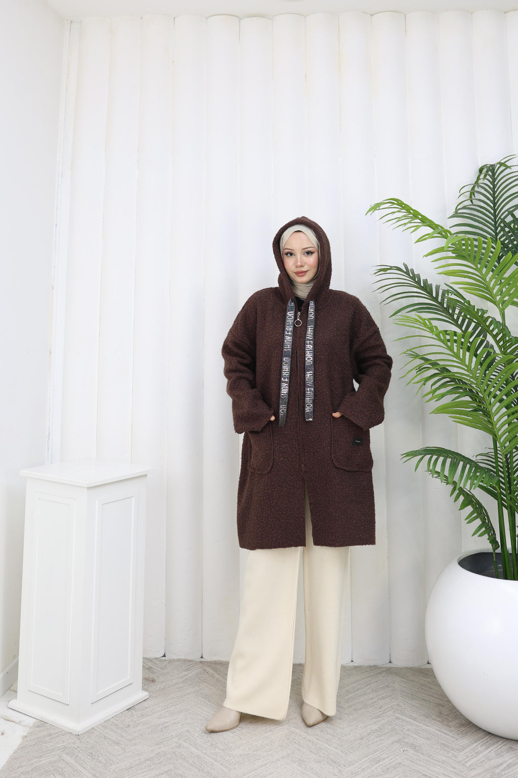 GİY ÇIK BUKLET KAP STANDART BEDEN 90 CM UZUNLUK-remabutik
