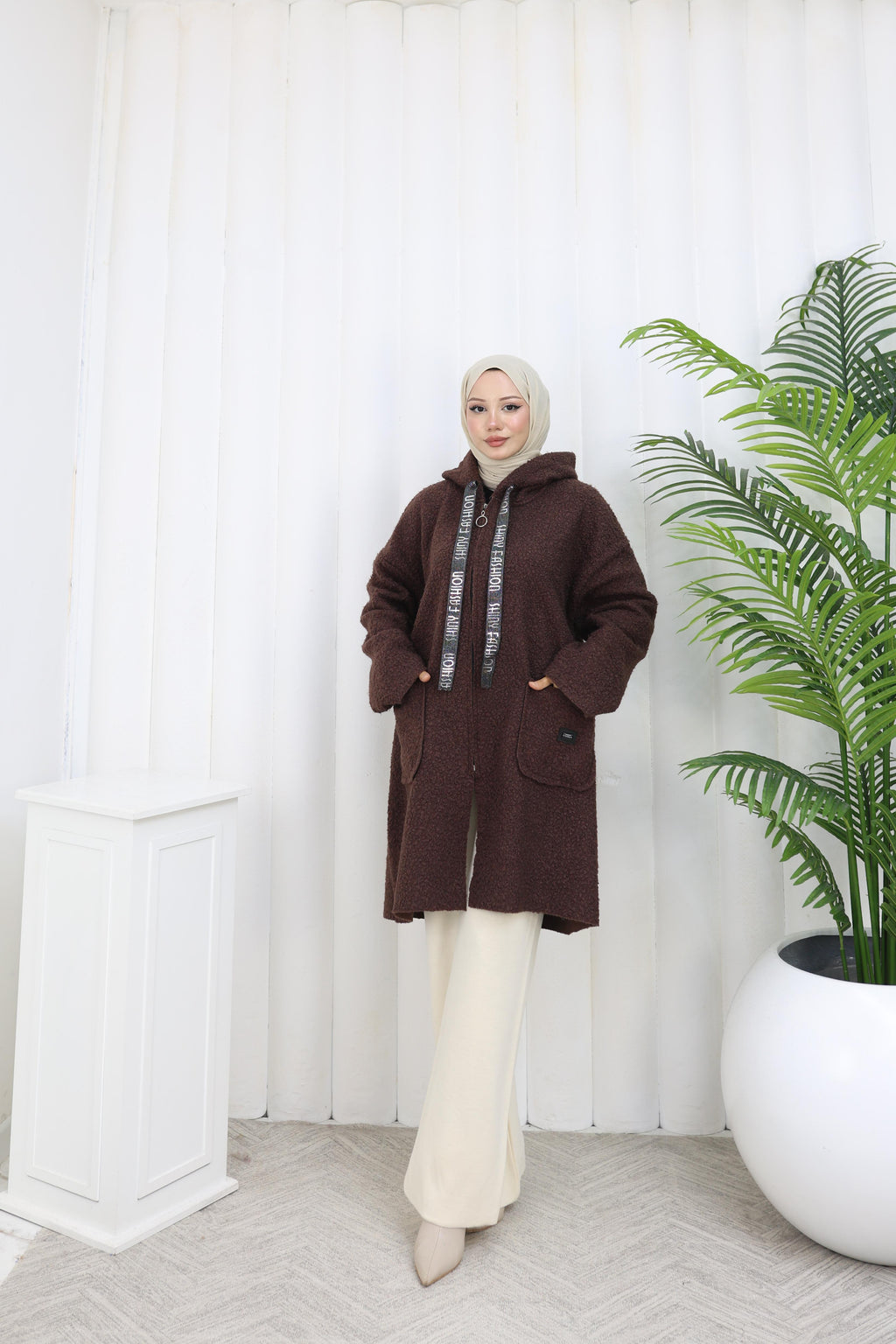 GİY ÇIK BUKLET KAP STANDART BEDEN 90 CM UZUNLUK-remabutik