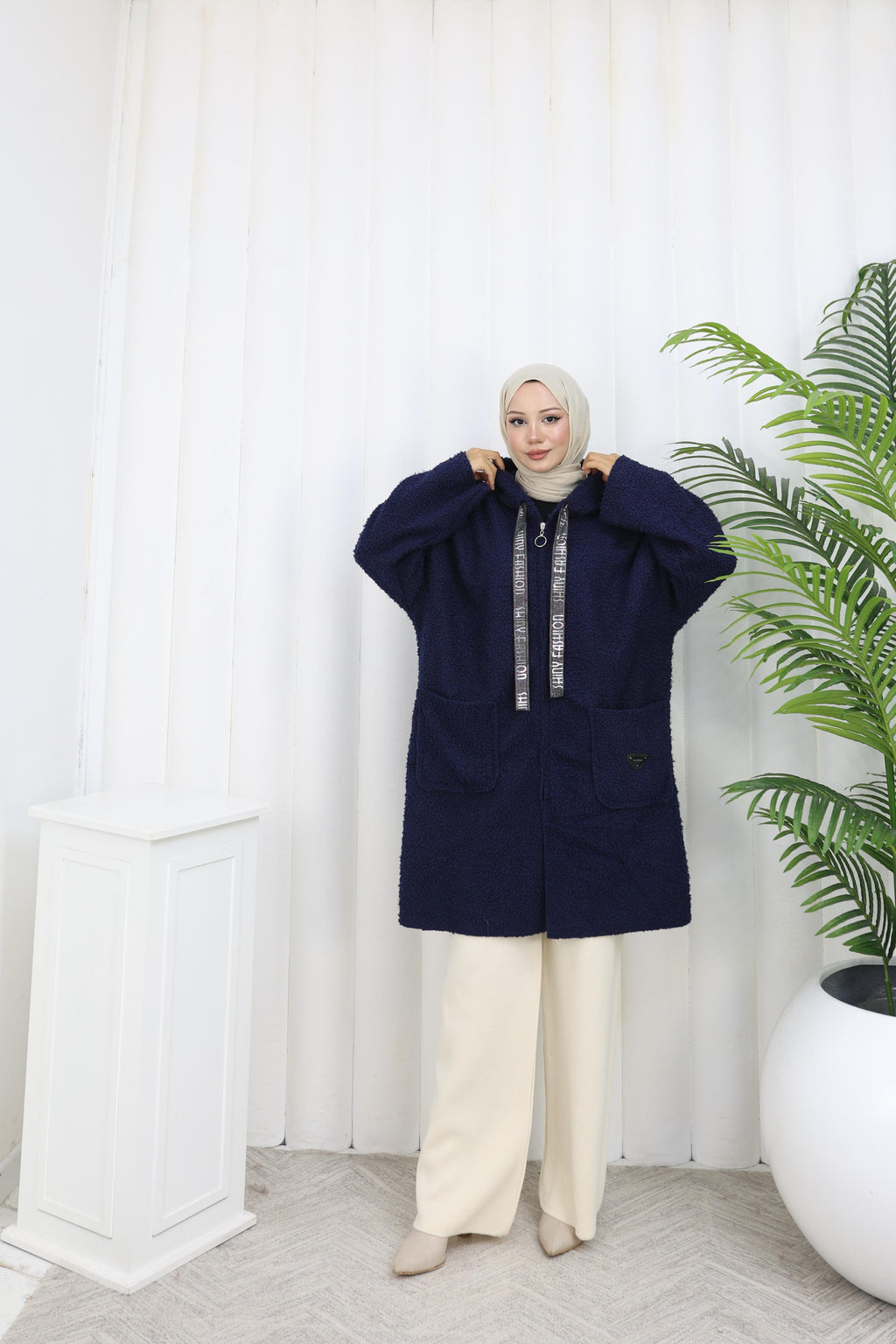 GİY ÇIK BUKLET KAP STANDART BEDEN 90 CM UZUNLUK-remabutik