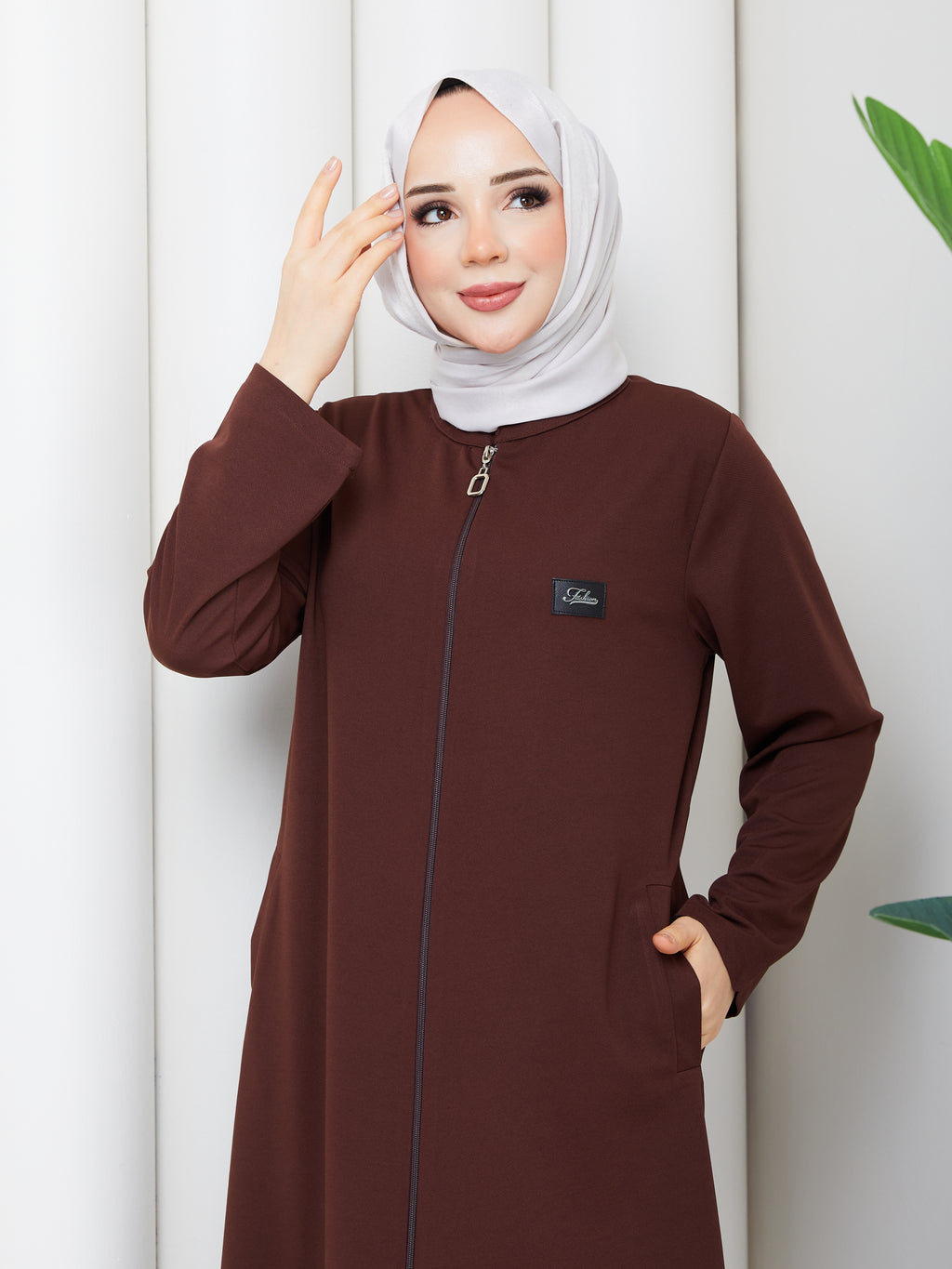 Elegance Fermuarlı Ferace