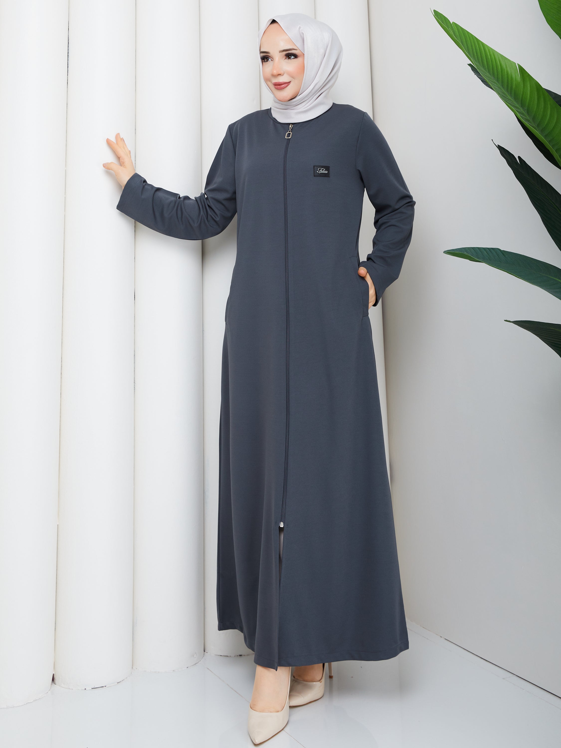 Elegance Fermuarlı Ferace