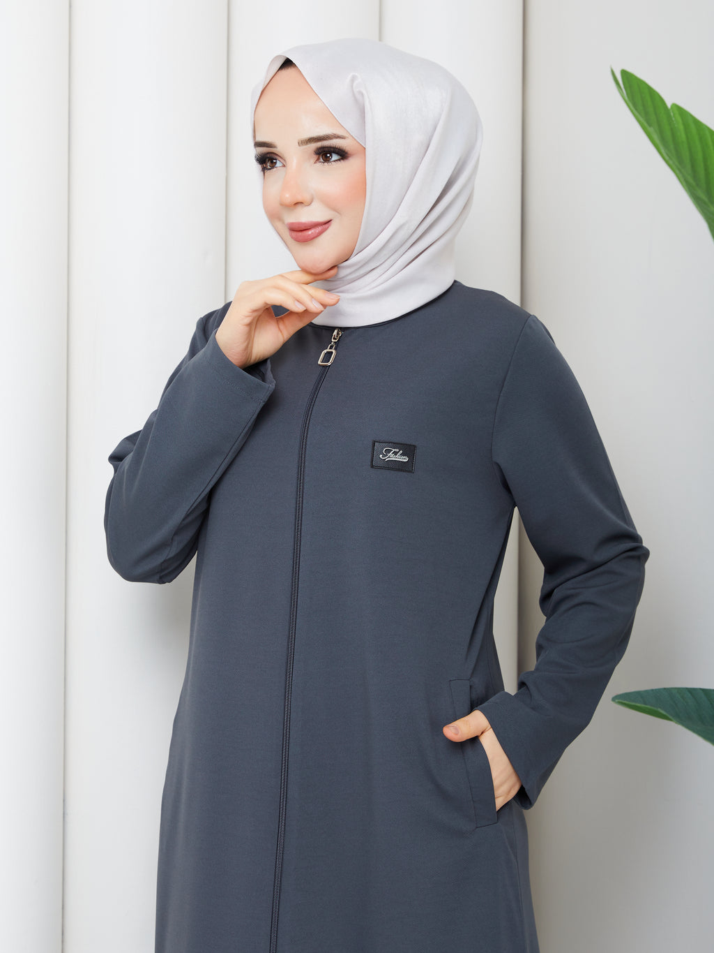 Elegance Fermuarlı Ferace