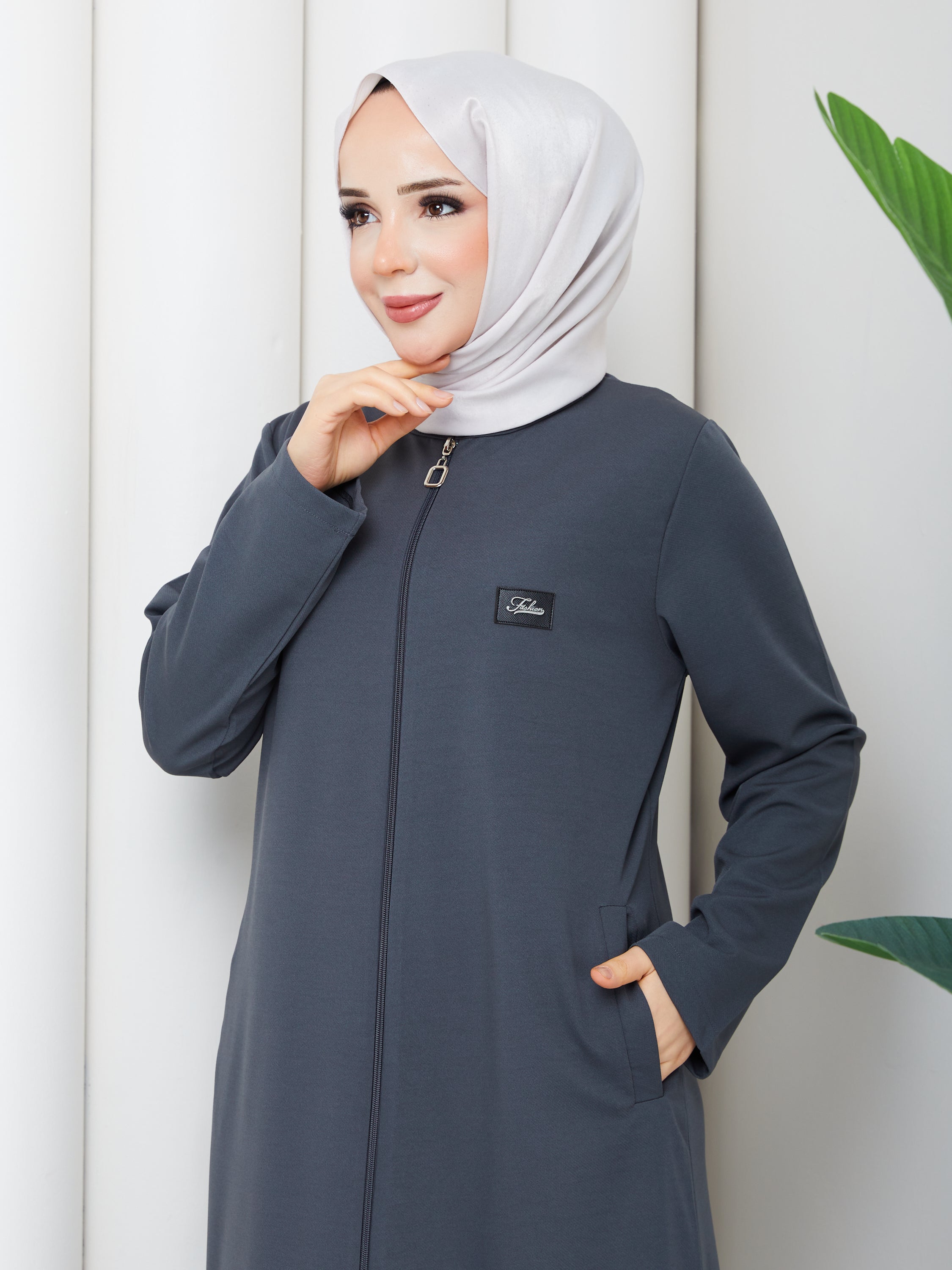Elegance Fermuarlı Ferace