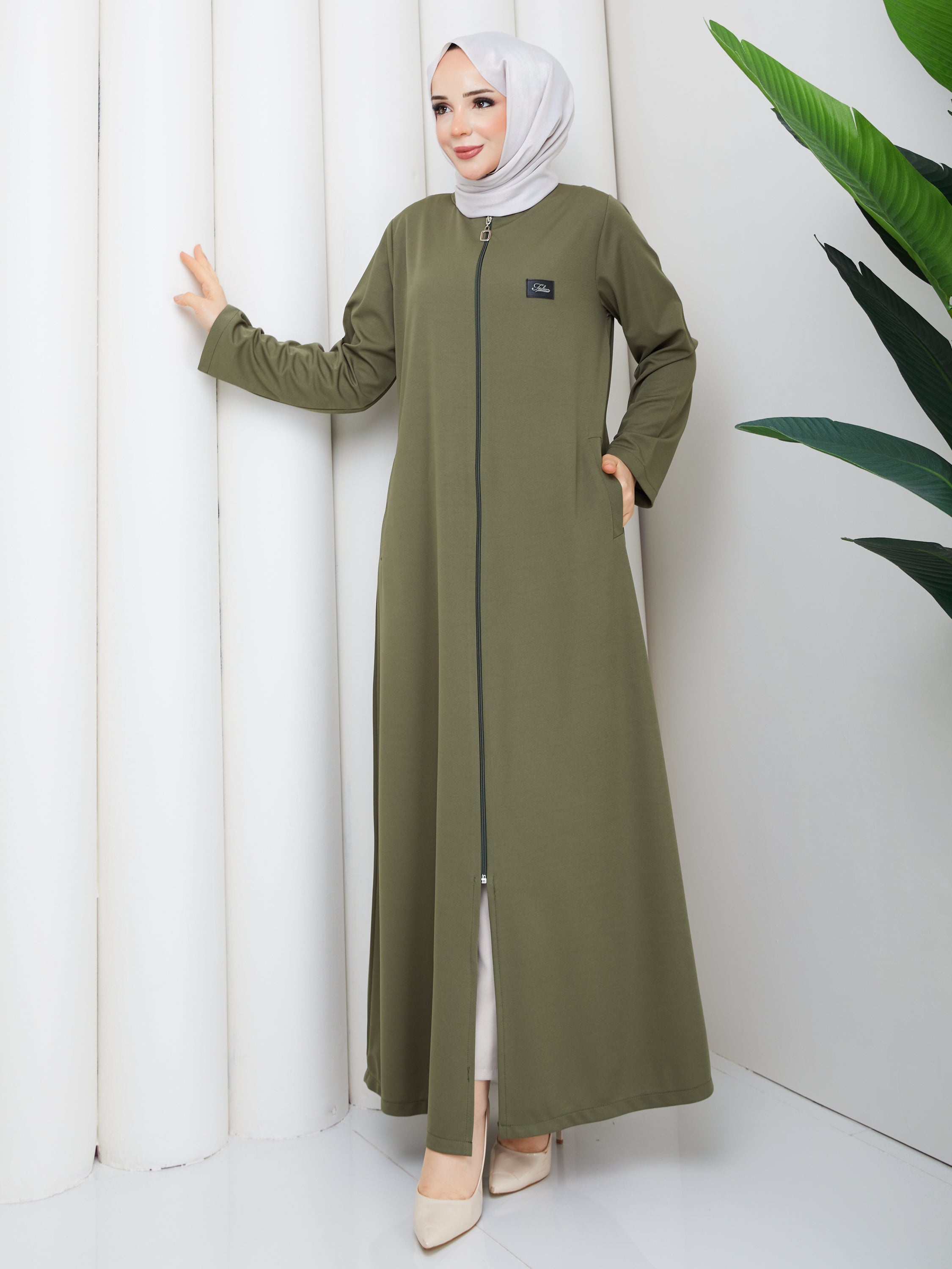 Elegance Fermuarlı Ferace