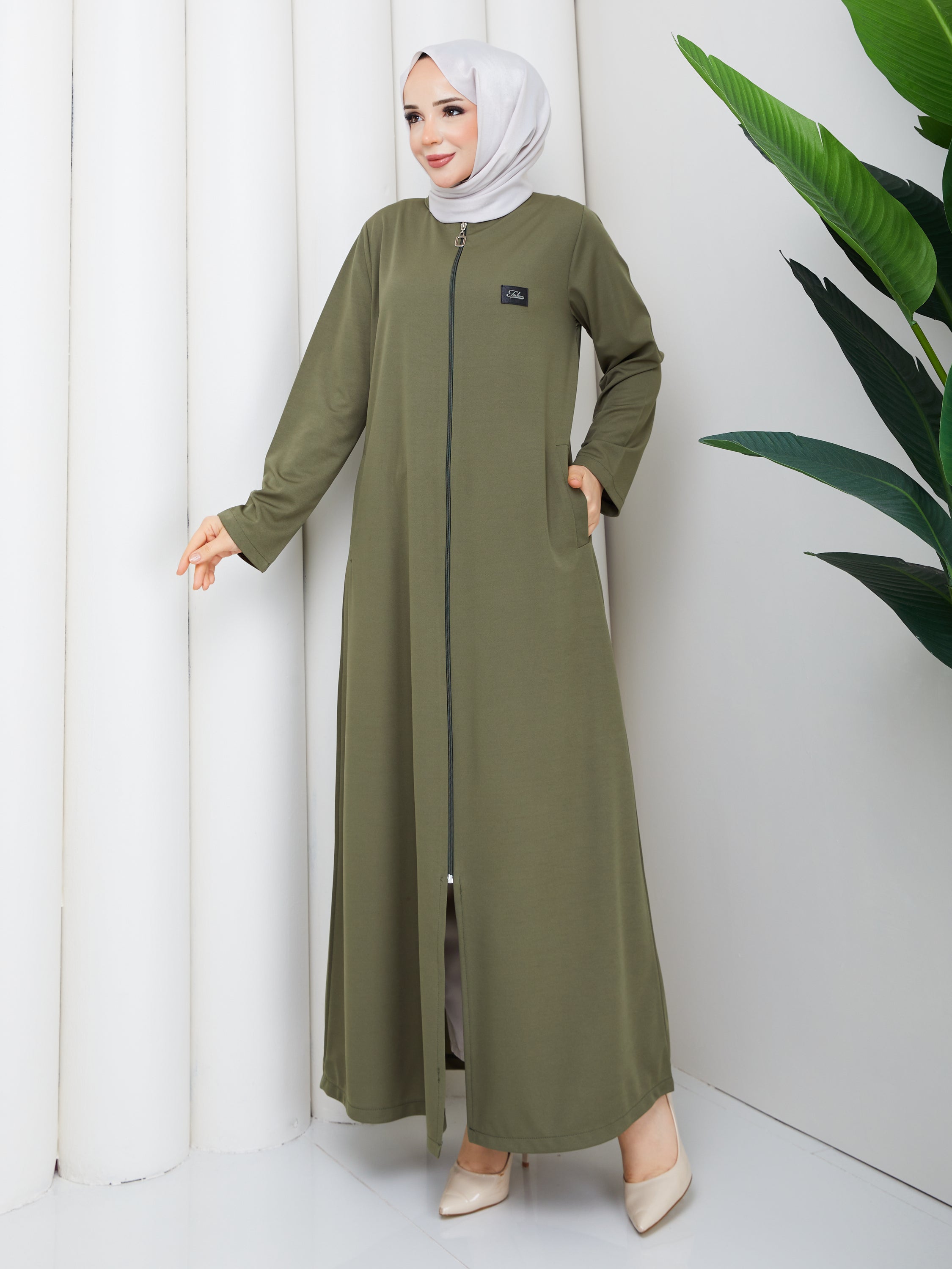 Elegance Fermuarlı Ferace