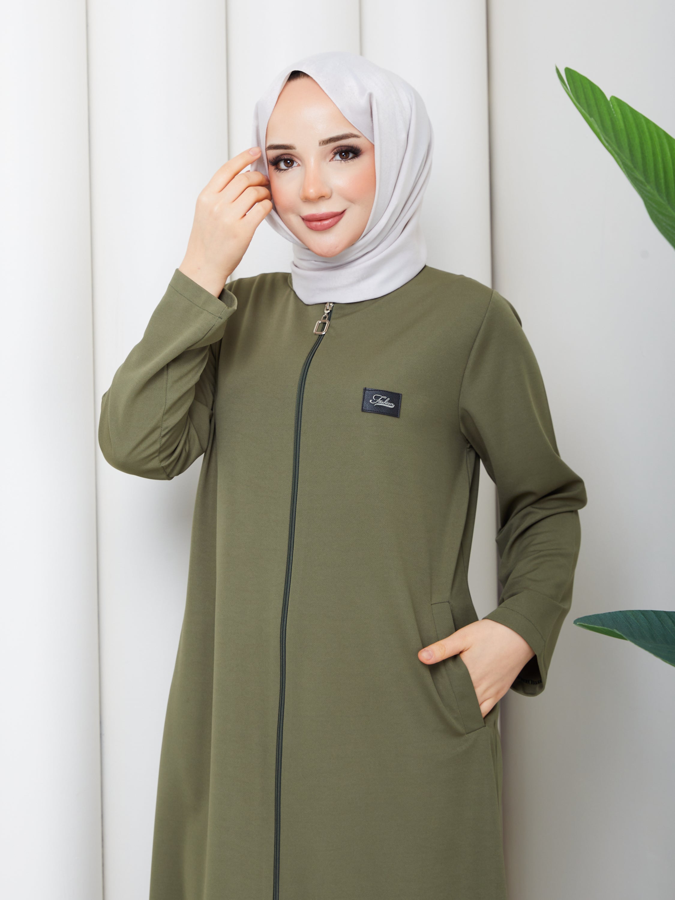 Elegance Fermuarlı Ferace
