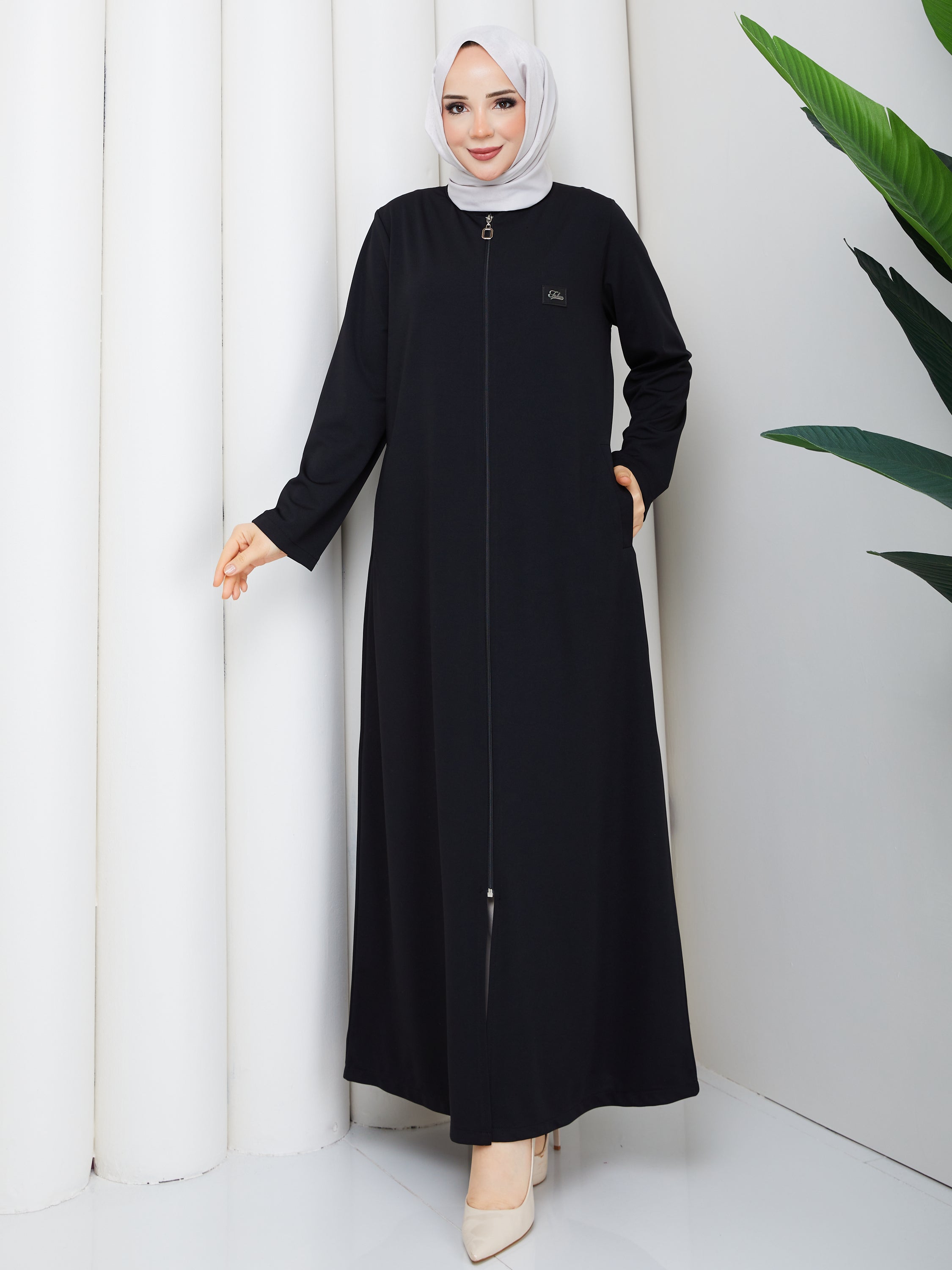 Elegance Fermuarlı Ferace