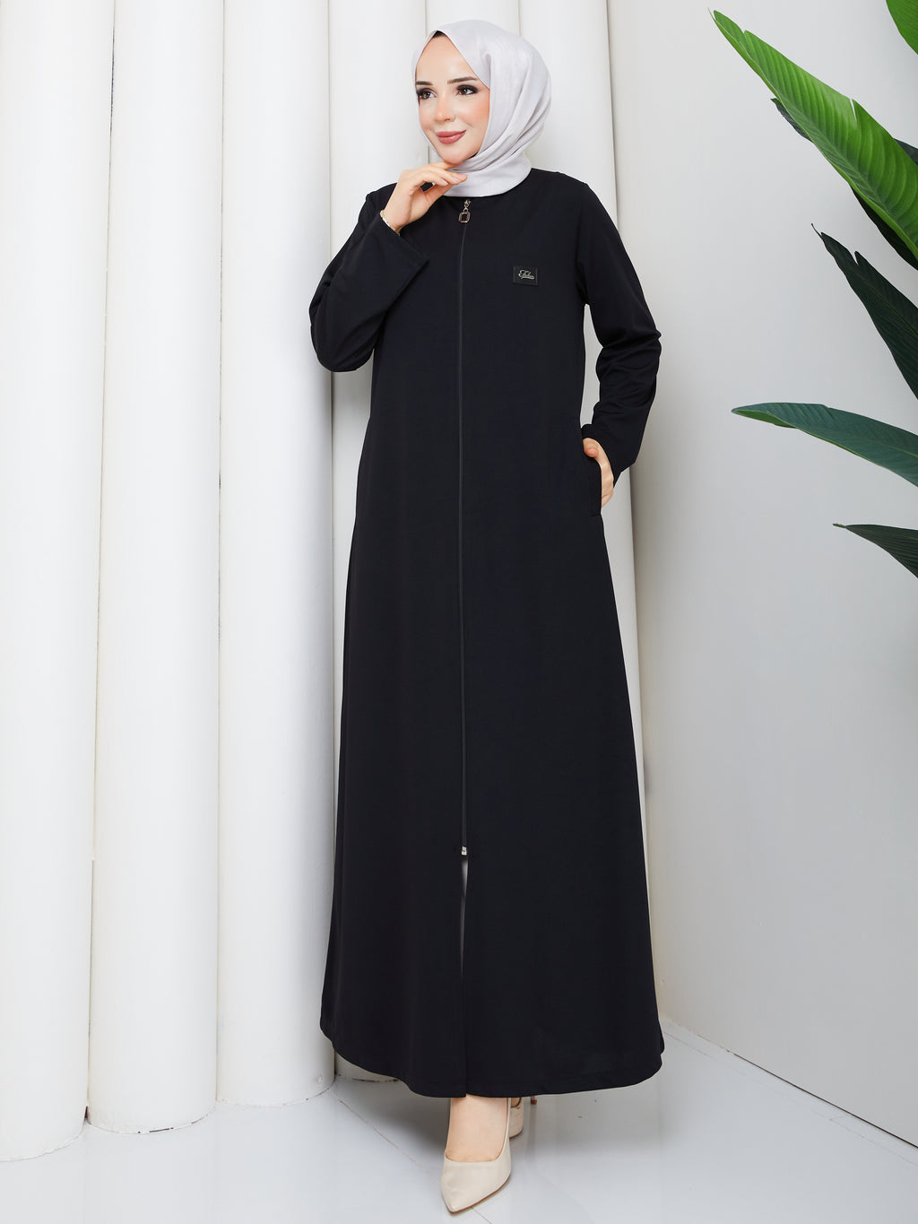Elegance Fermuarlı Ferace