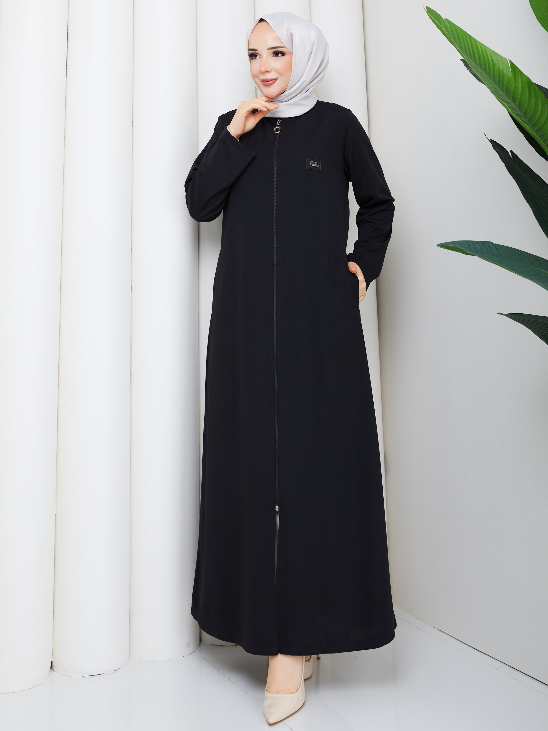 Elegance Fermuarlı Ferace