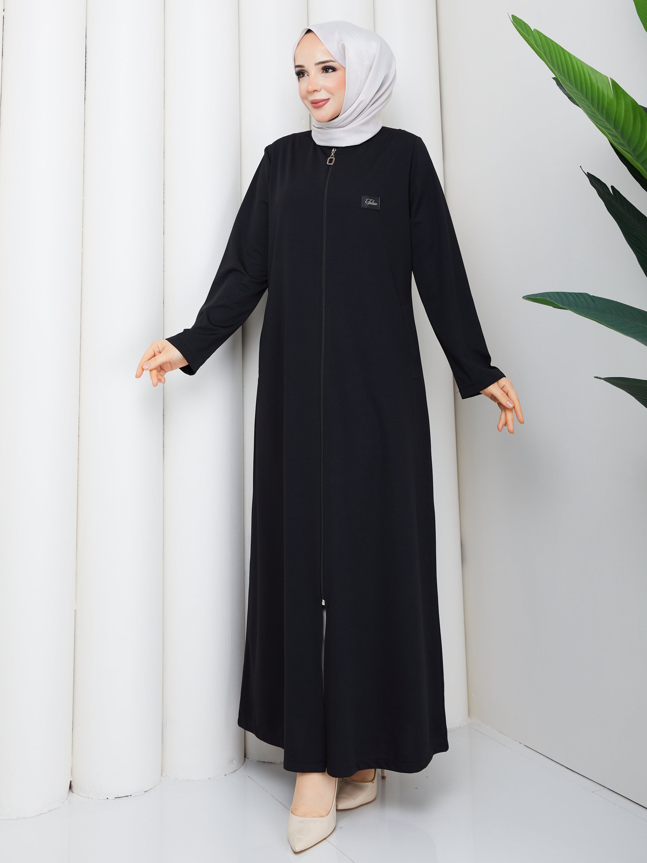 Elegance Fermuarlı Ferace