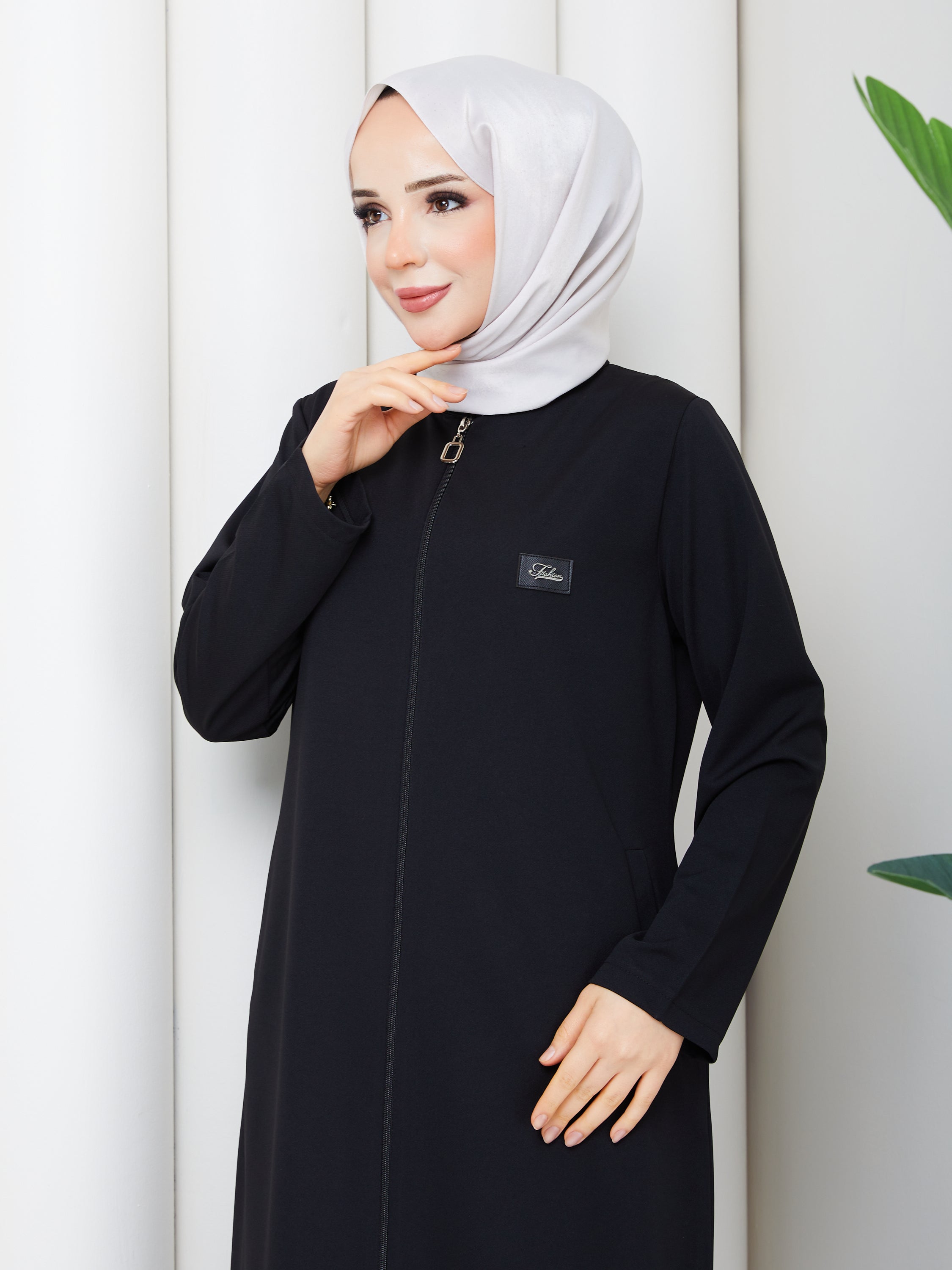 Elegance Fermuarlı Ferace