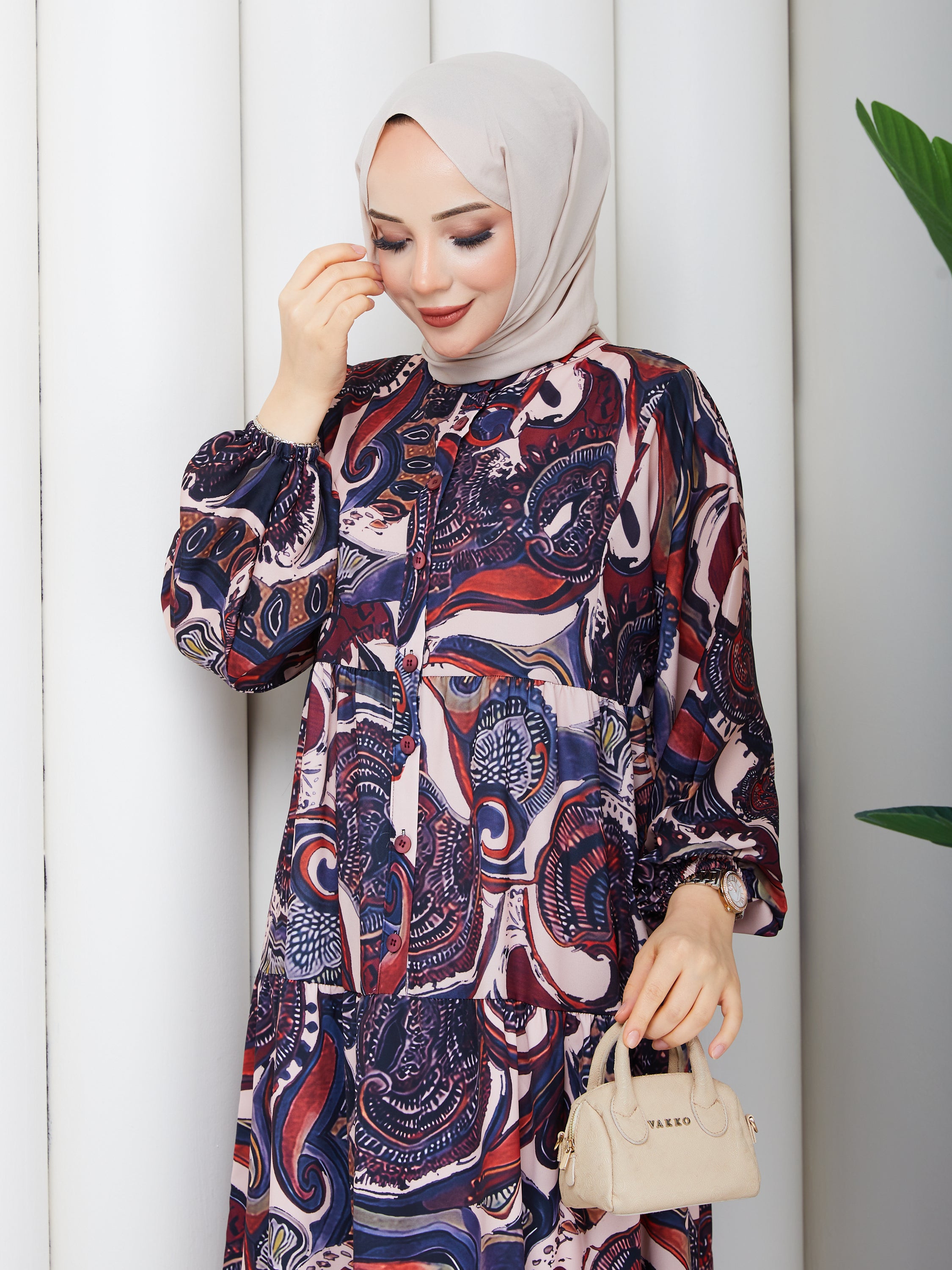 Sarmaşık Desen Elbise