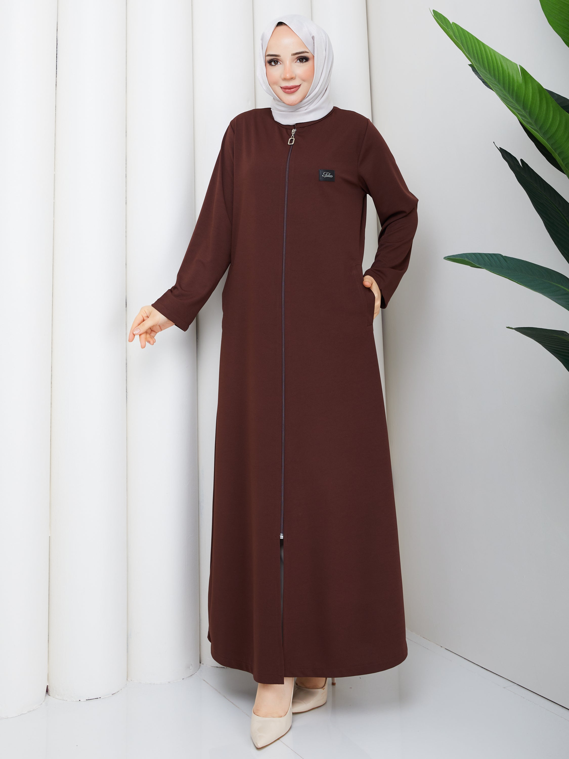 Elegance Fermuarlı Ferace