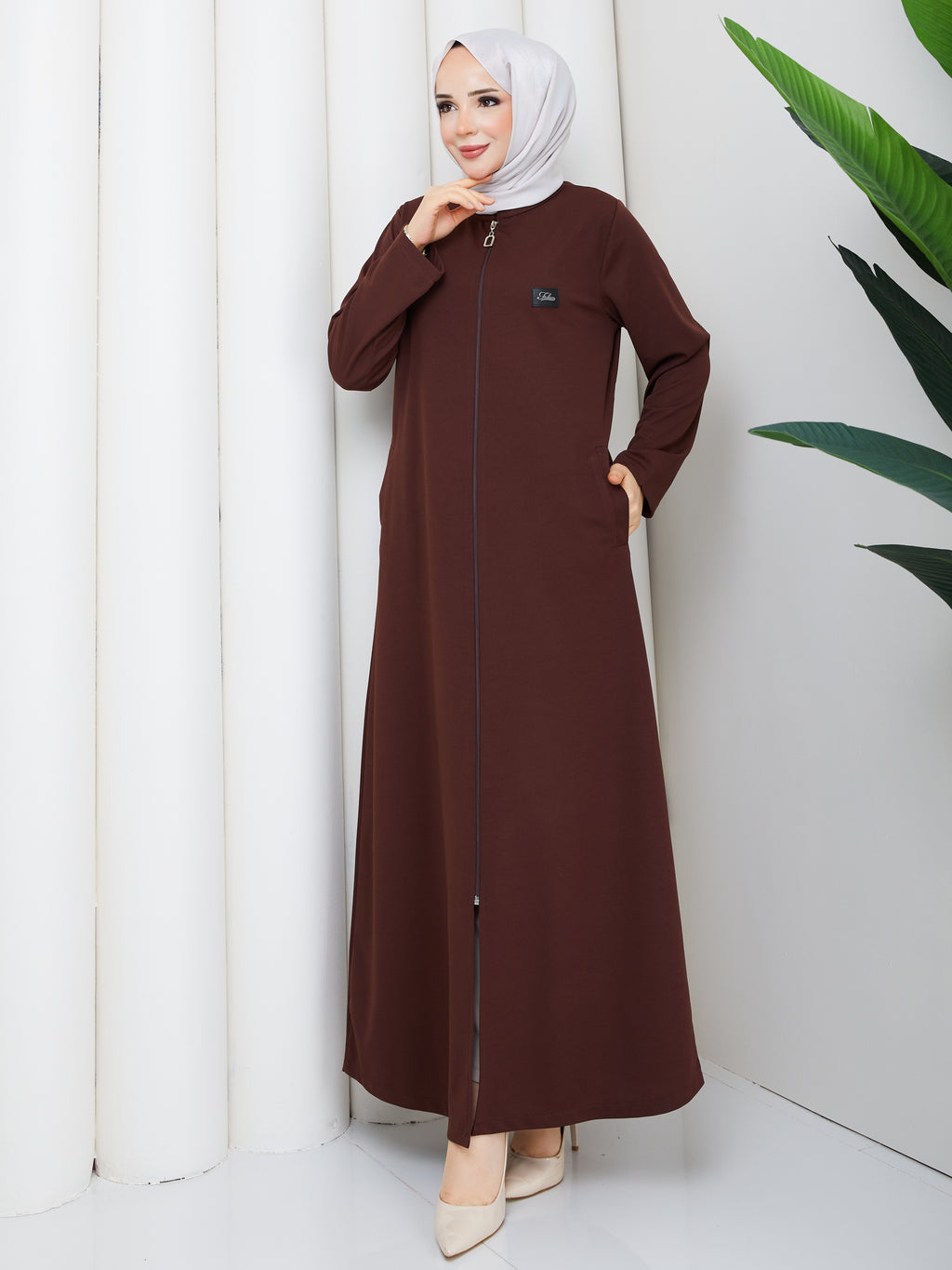 Elegance Fermuarlı Ferace