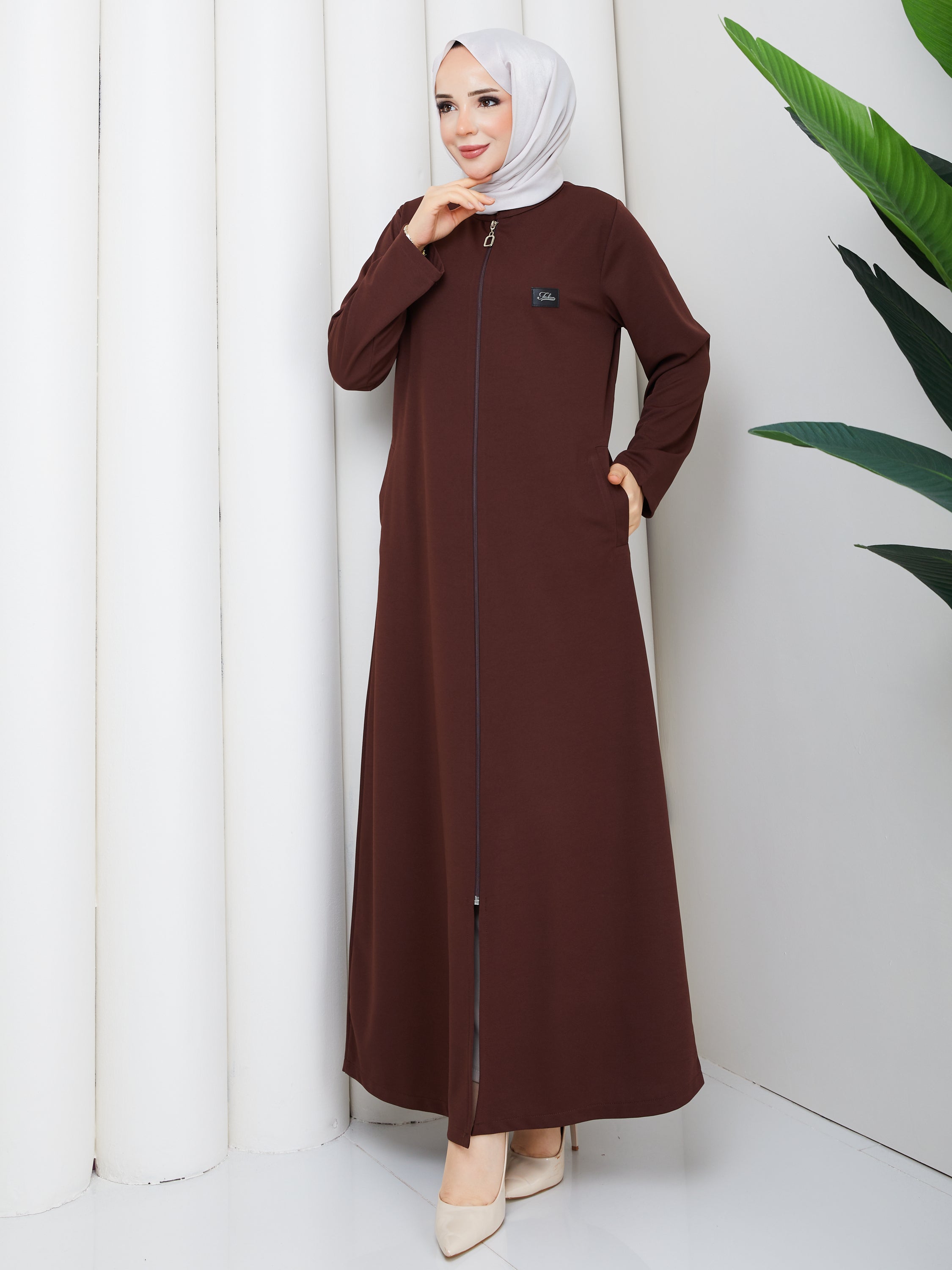 Elegance Fermuarlı Ferace
