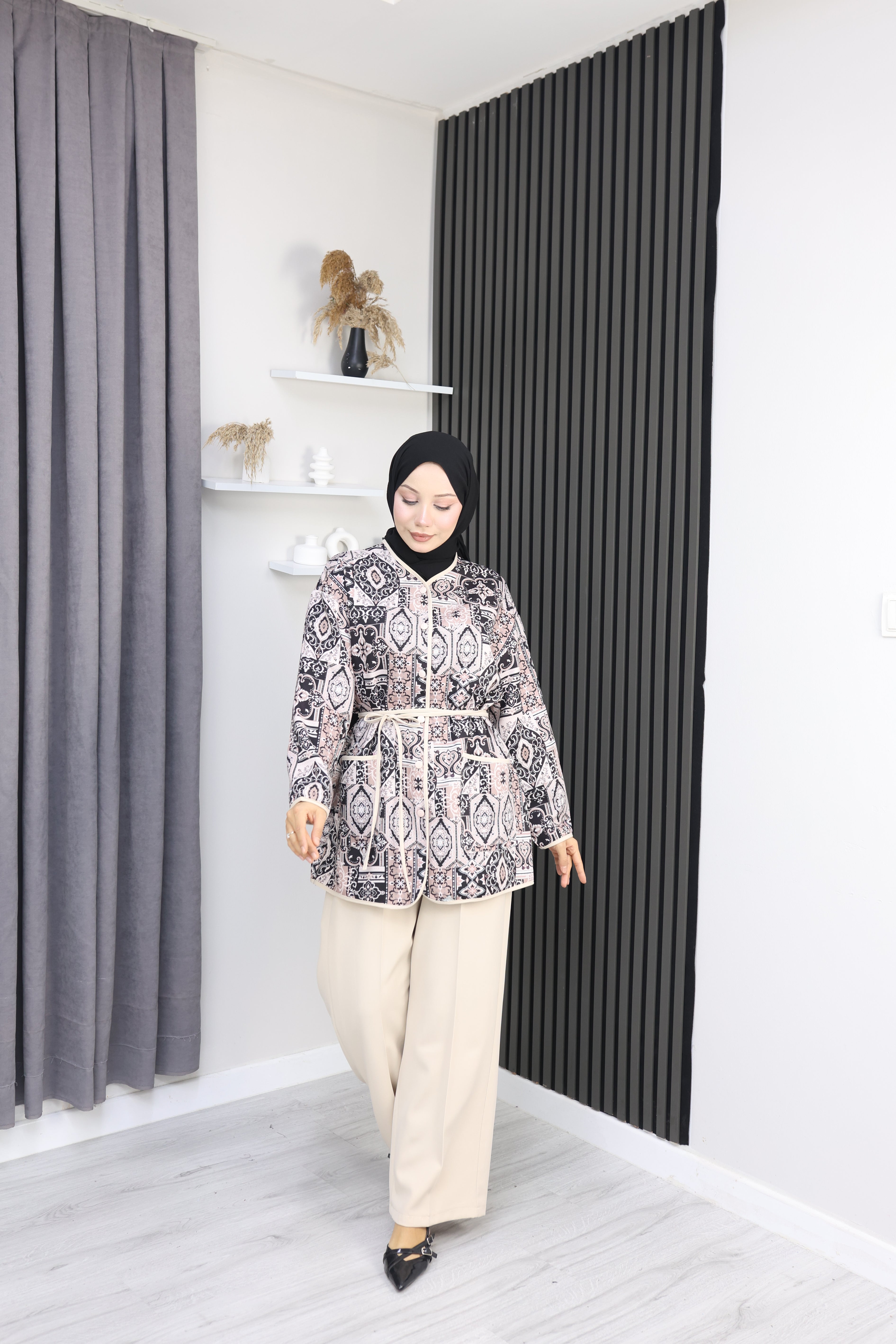 Double Kumaş Şık Takım (Pantolonlu)