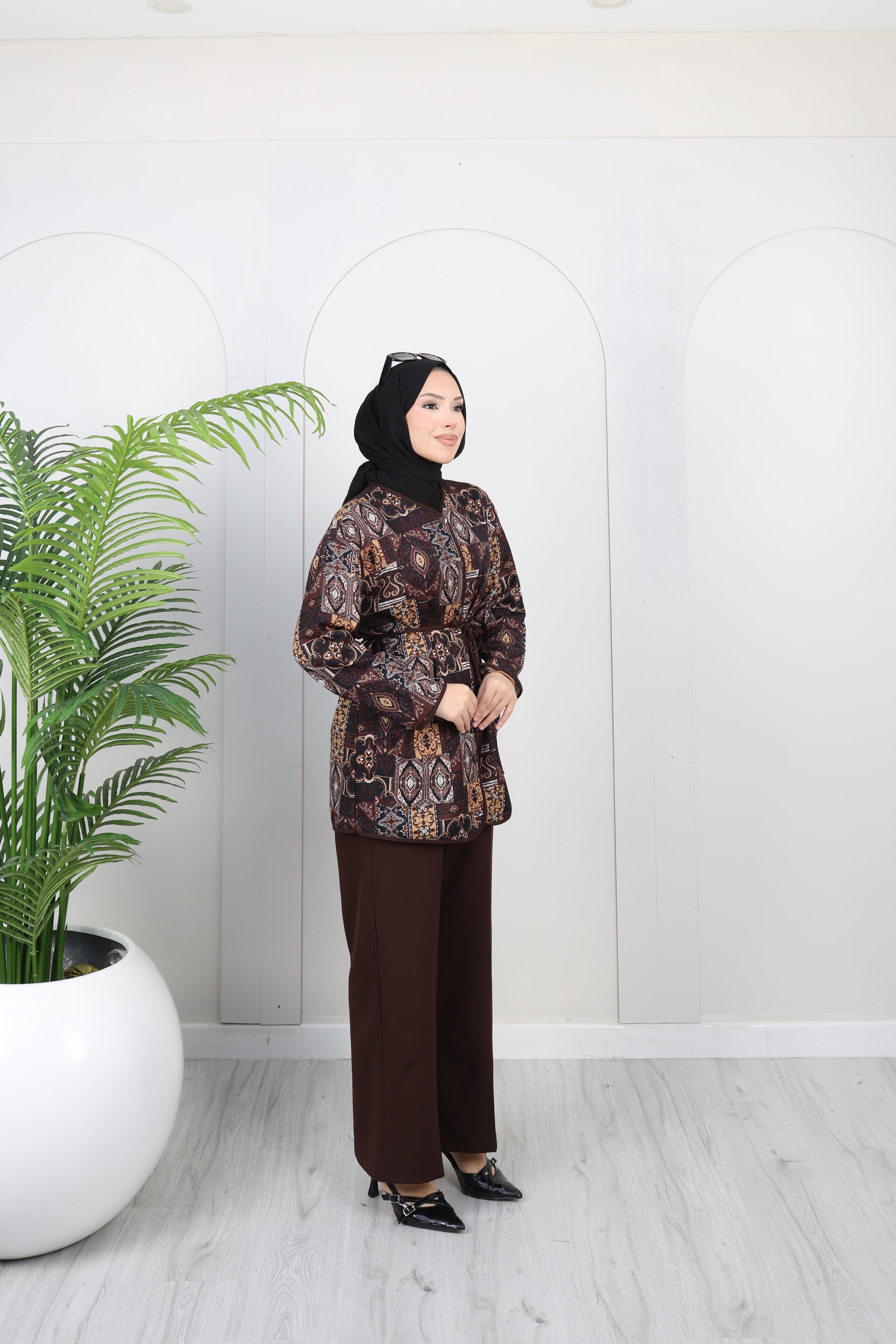 Double Kumaş Şık Takım (Pantolonlu)