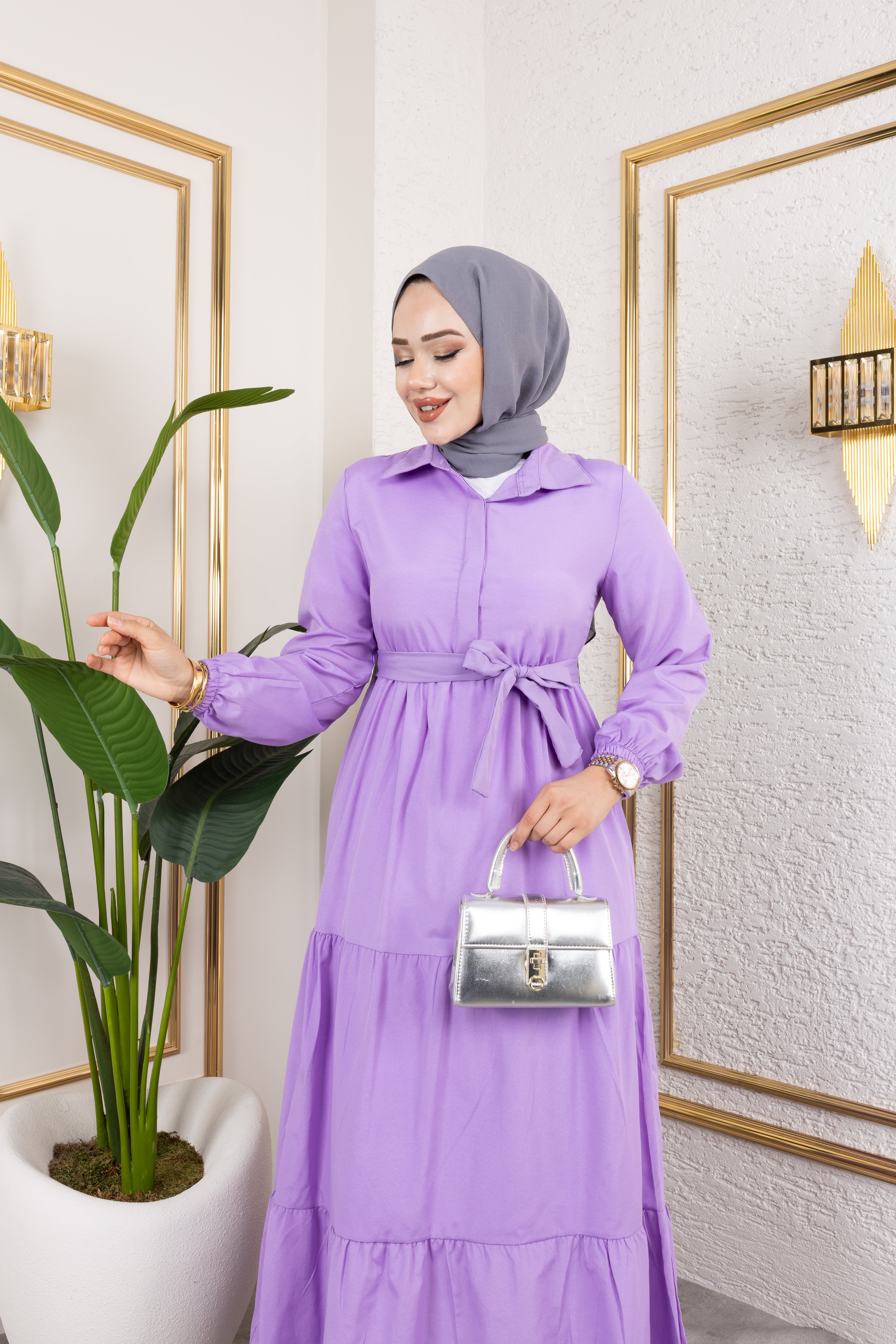 TAM BOY TERİKOTON ELBİSE