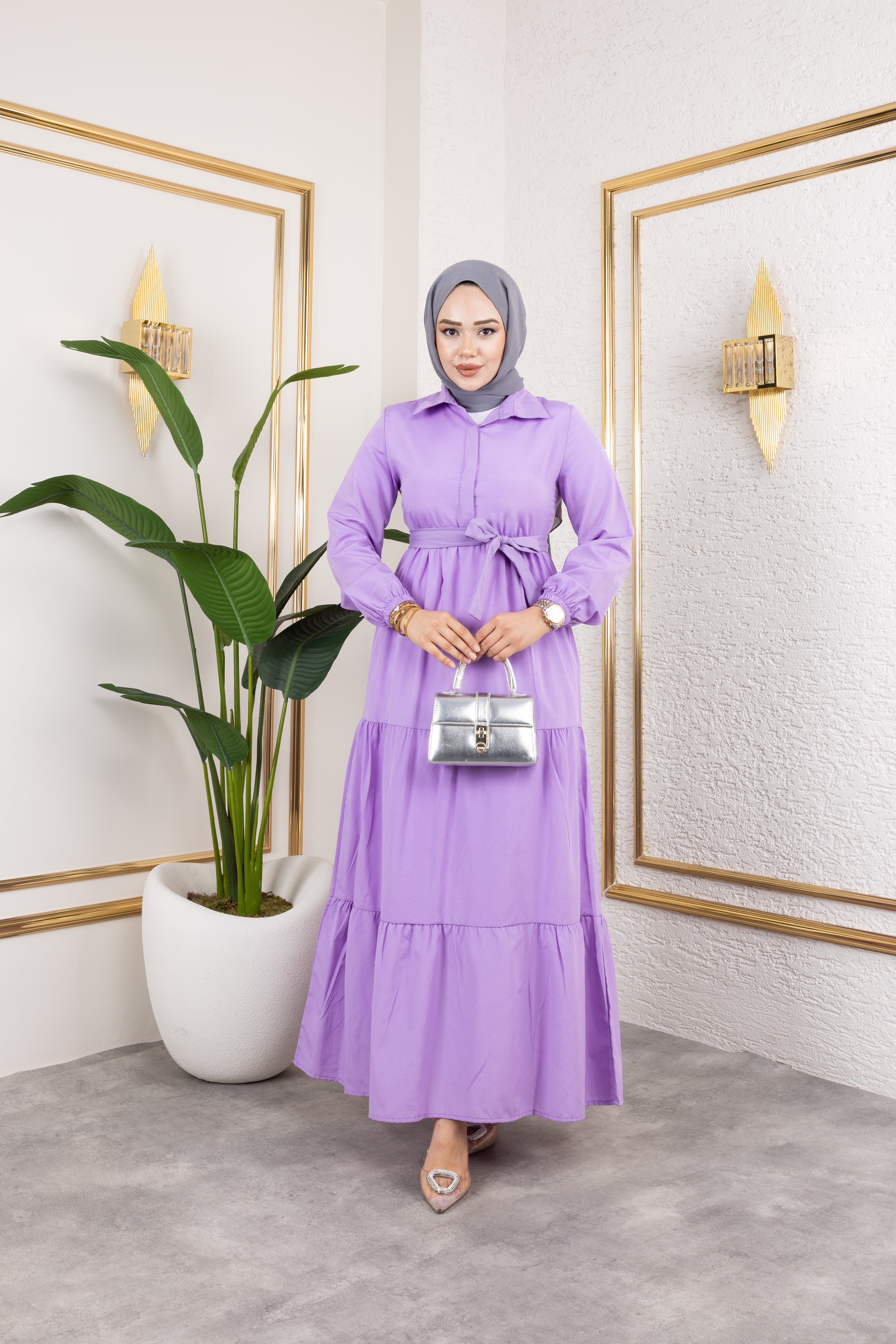 TAM BOY TERİKOTON ELBİSE