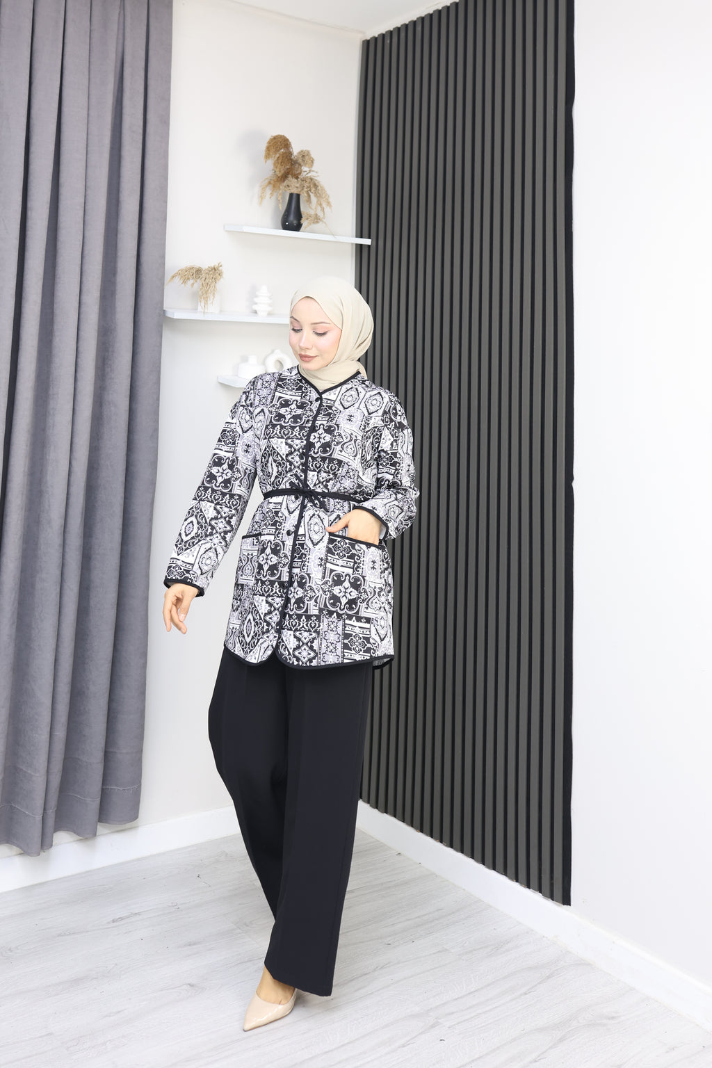 Double Kumaş Şık Takım (Pantolonlu)