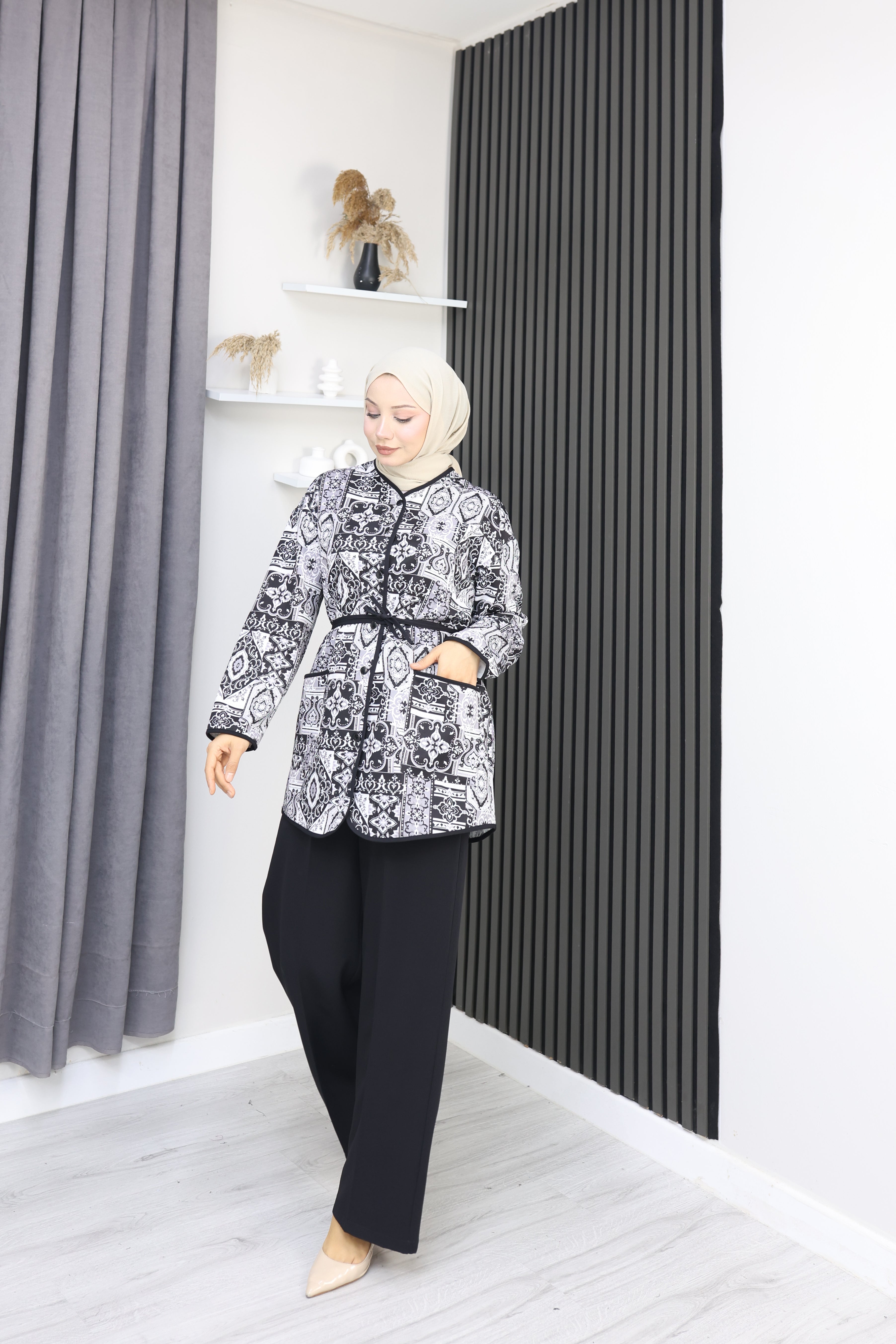 Double Kumaş Şık Takım (Pantolonlu)