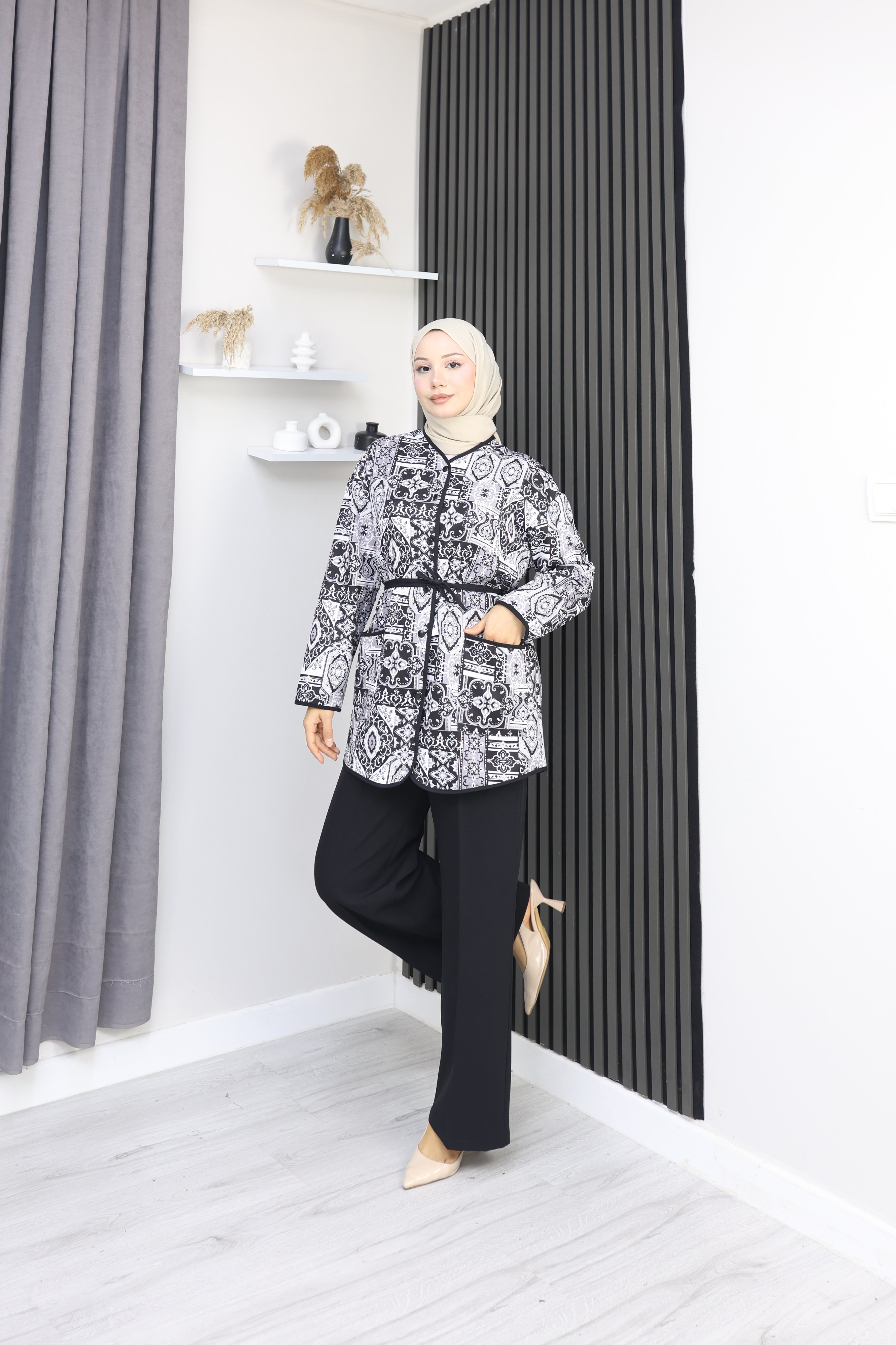 Double Kumaş Şık Takım (Pantolonlu)