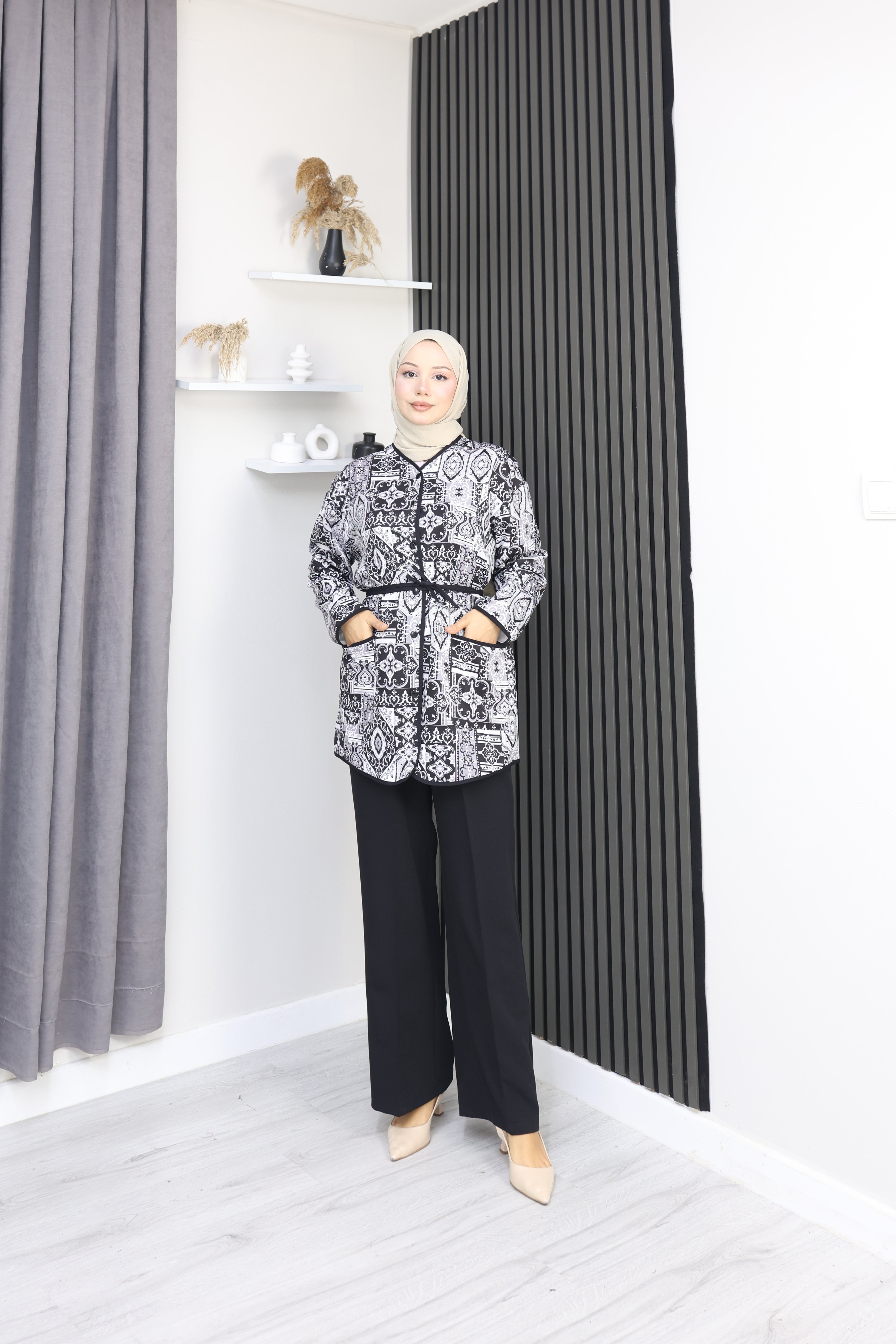 Double Kumaş Şık Takım (Pantolonlu)