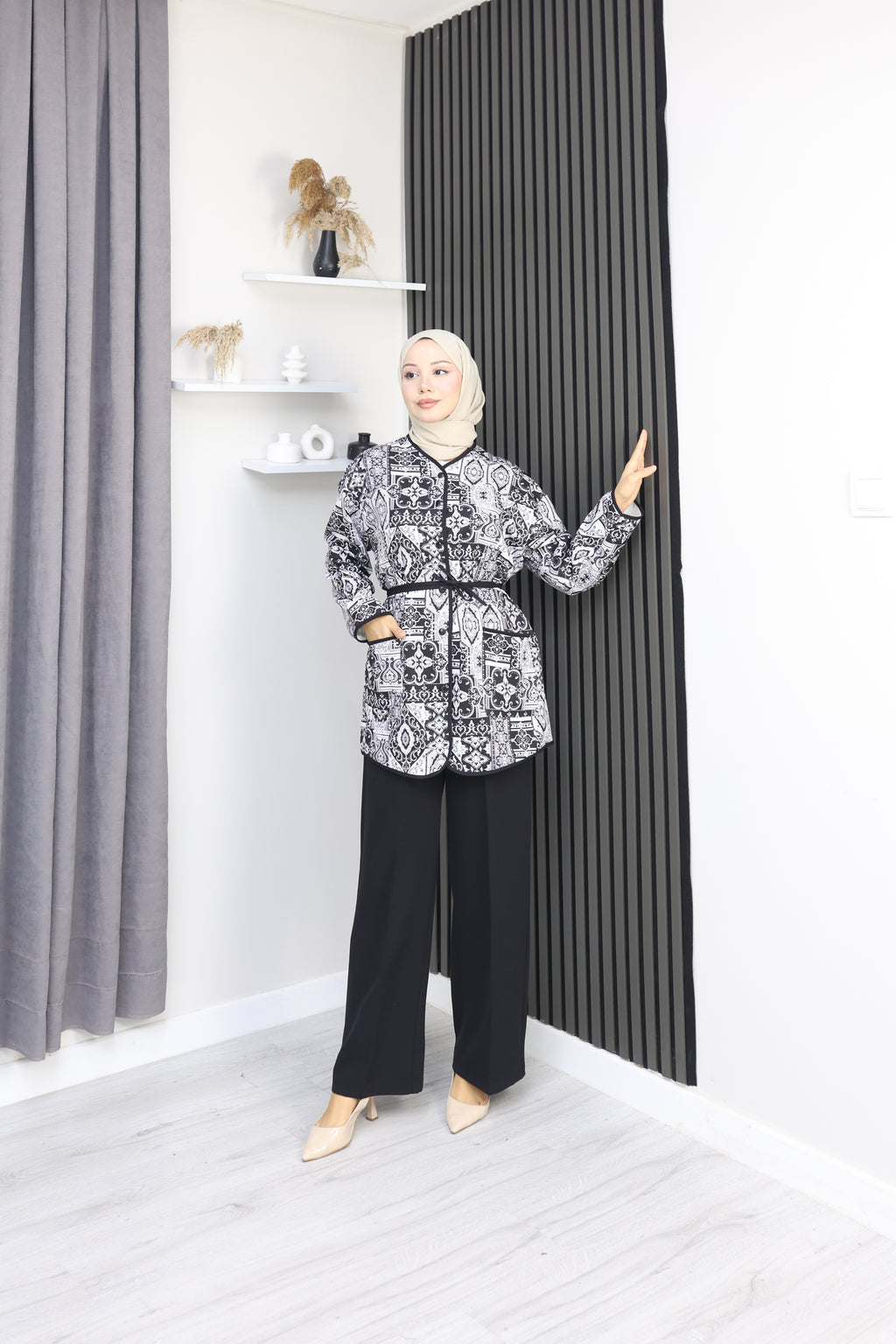 Double Kumaş Şık Takım (Pantolonlu)
