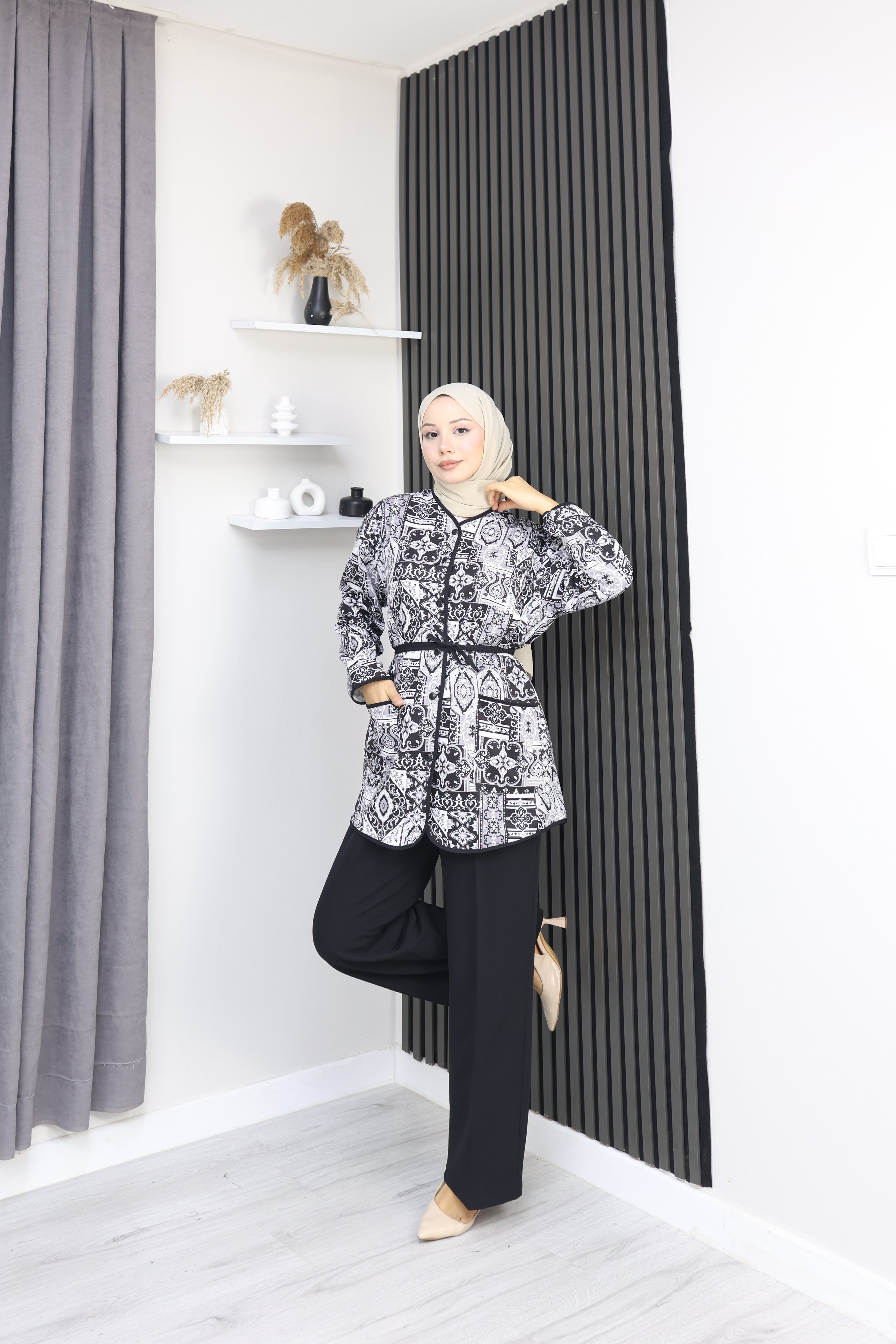 Double Kumaş Şık Takım (Pantolonlu)