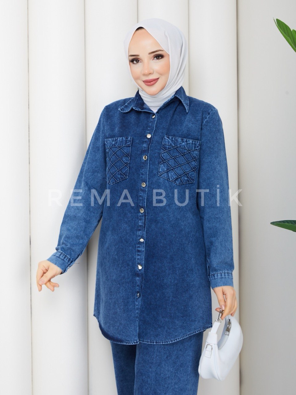 NORA PANTOLONLU DENIM TAKIM