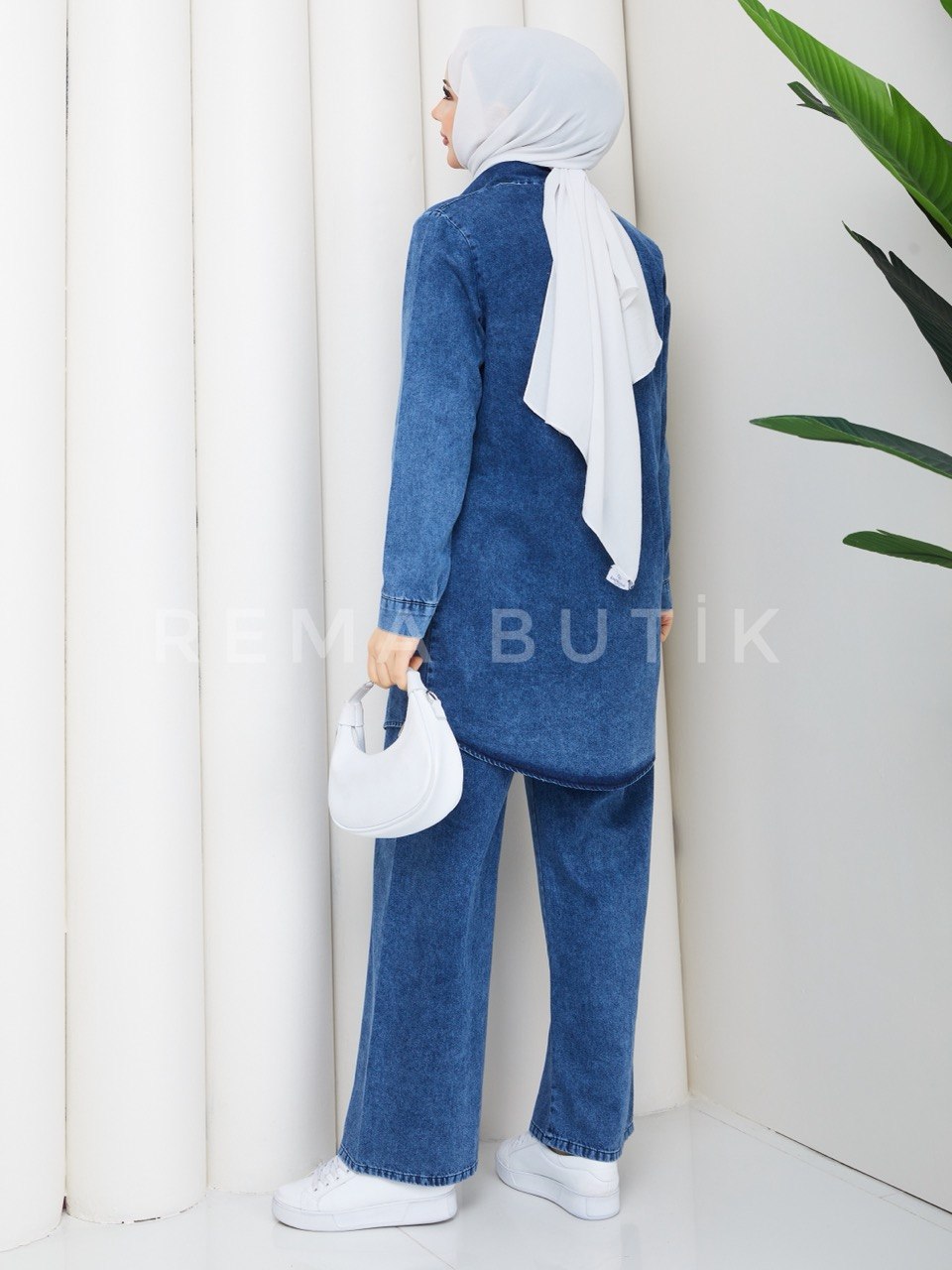 NORA PANTOLONLU DENIM TAKIM