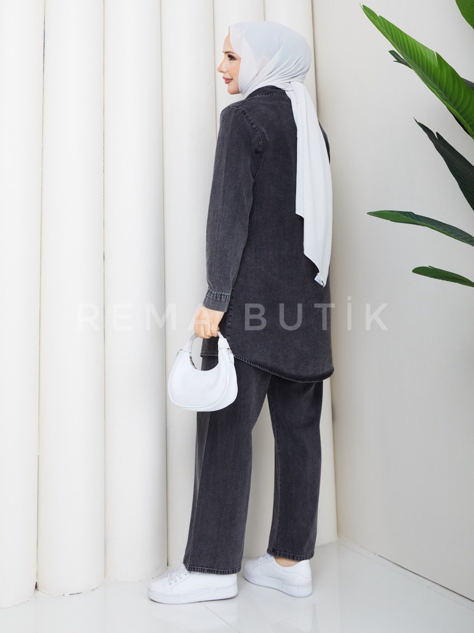 NORA PANTOLONLU DENIM TAKIM