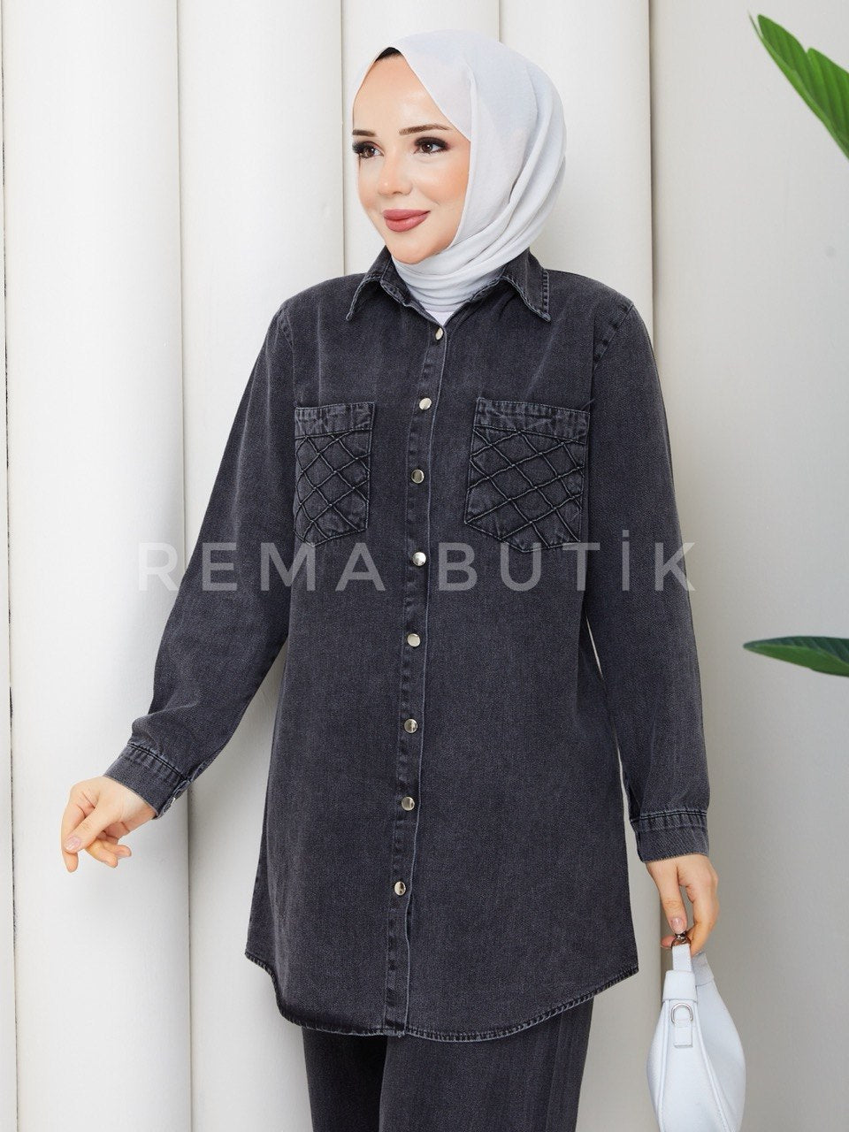 NORA PANTOLONLU DENIM TAKIM