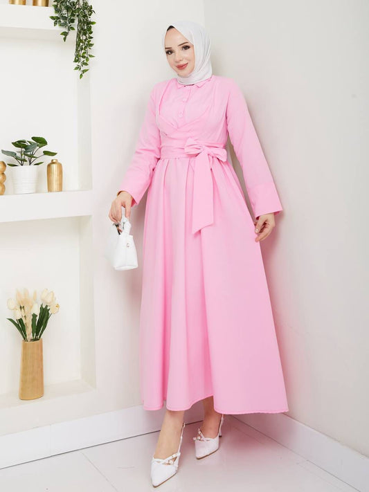Çilek Elbise Terikoton Kumaş / REMA Butik