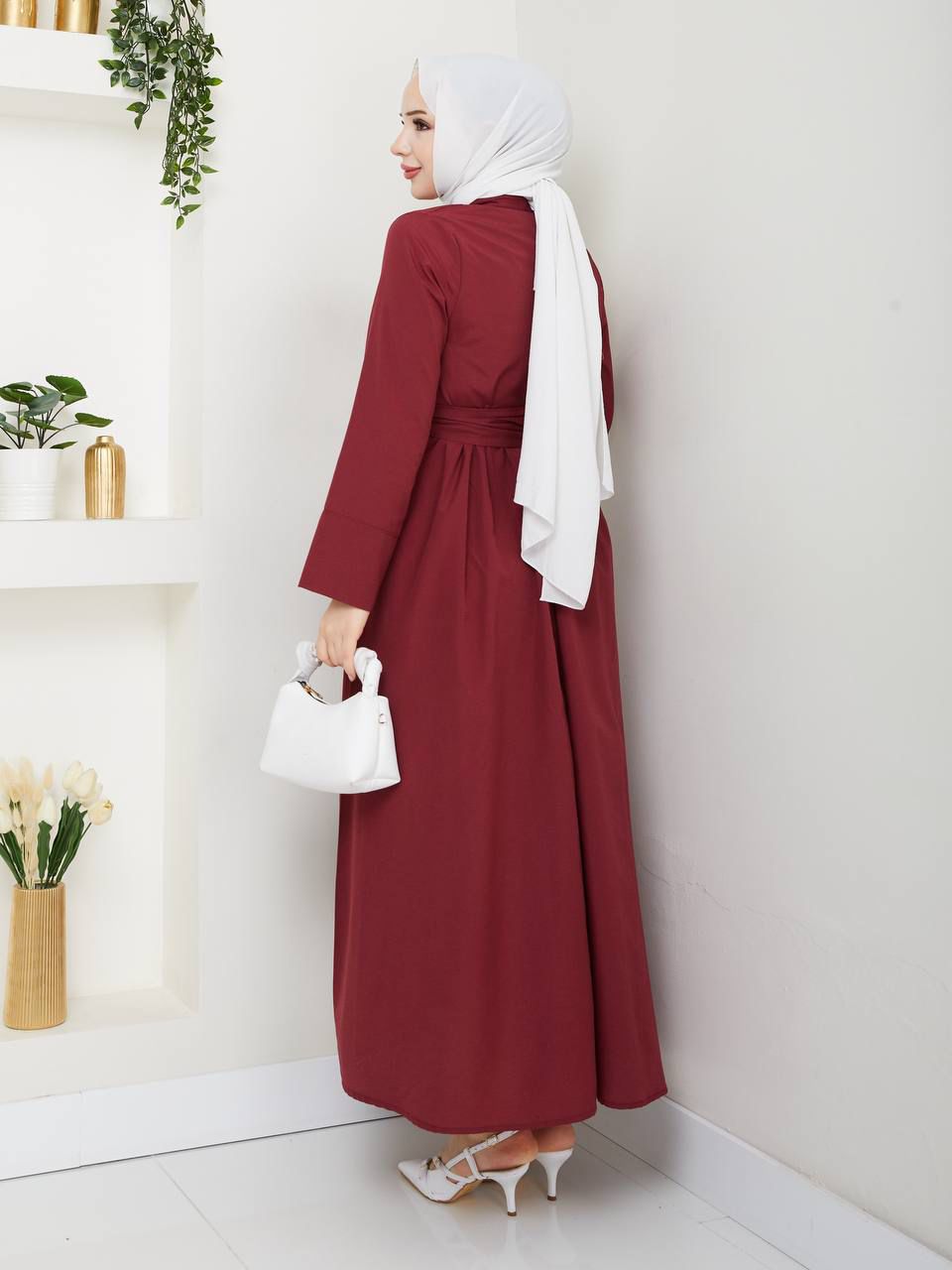 Çilek Elbise Terikoton Kumaş / REMA Butik