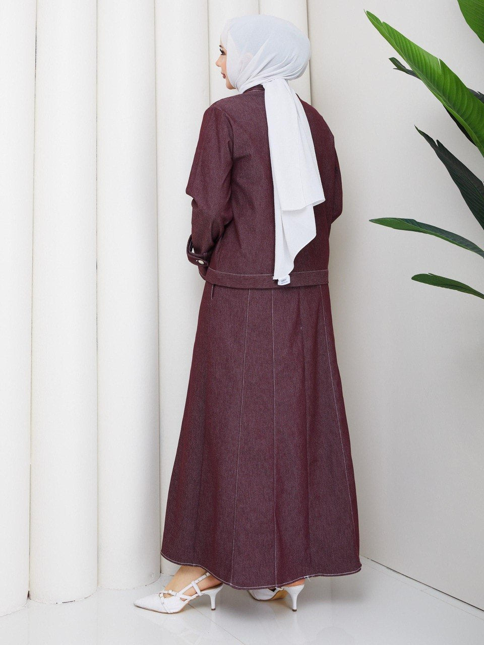 MODERN KESİM CEKETLİ TESETTÜR ELBİSE