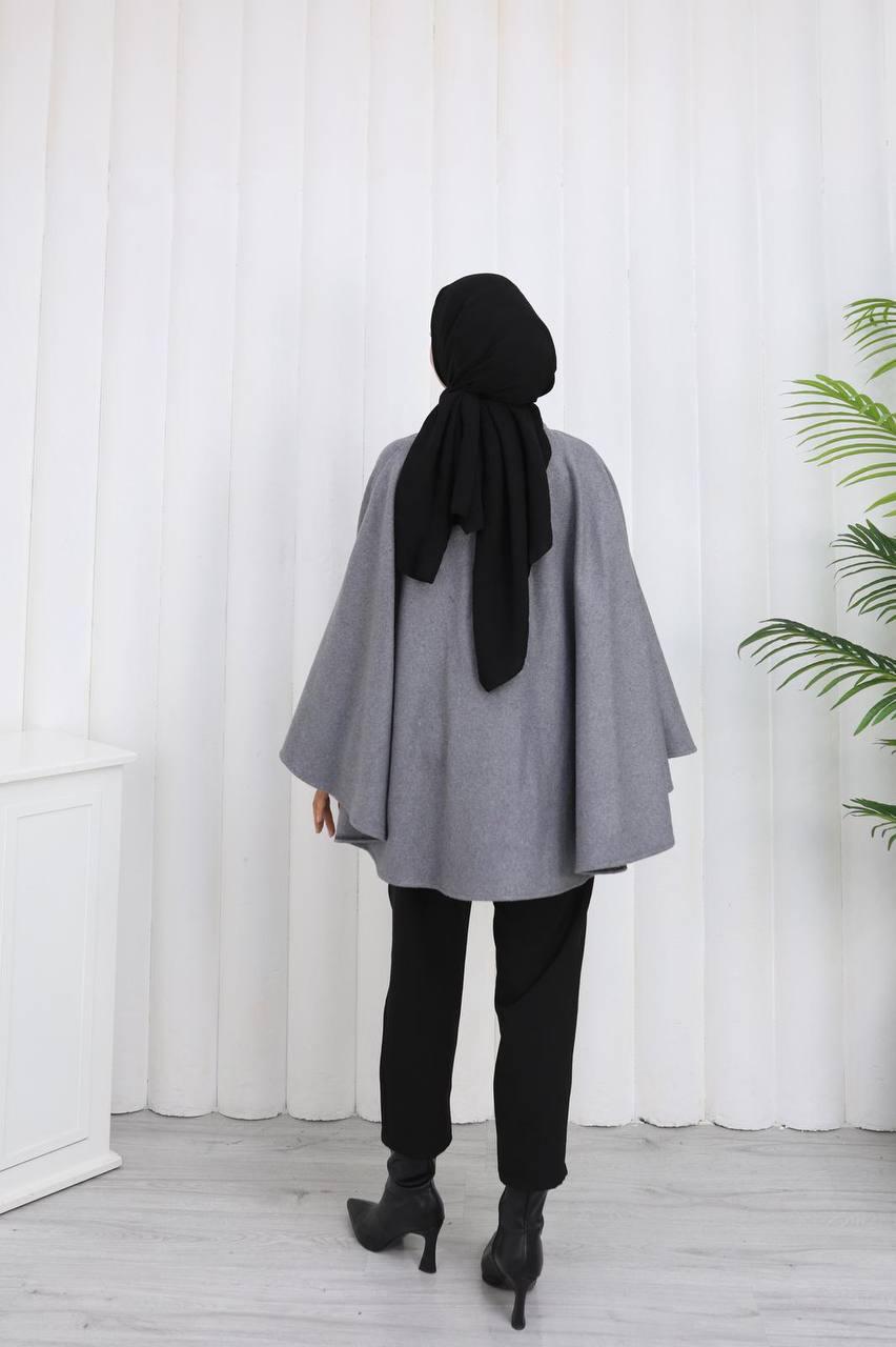 DÜĞME VE KEMER DETAYLI PANÇO-remabutik