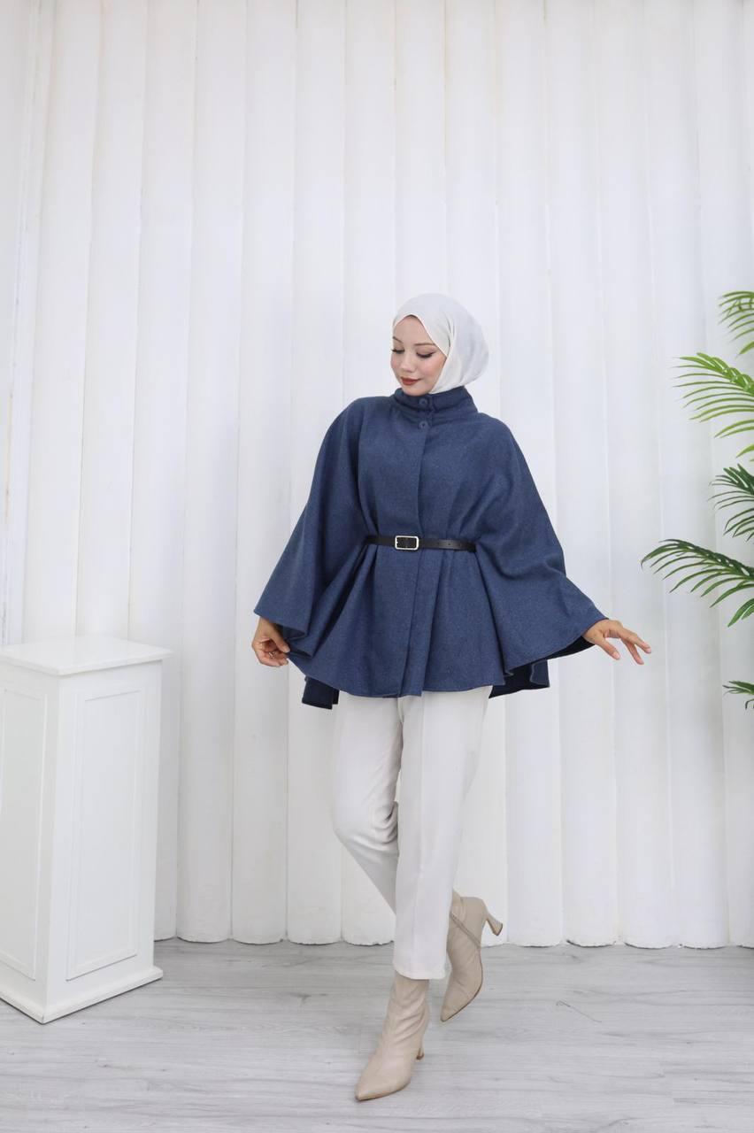 DÜĞME VE KEMER DETAYLI PANÇO-remabutik