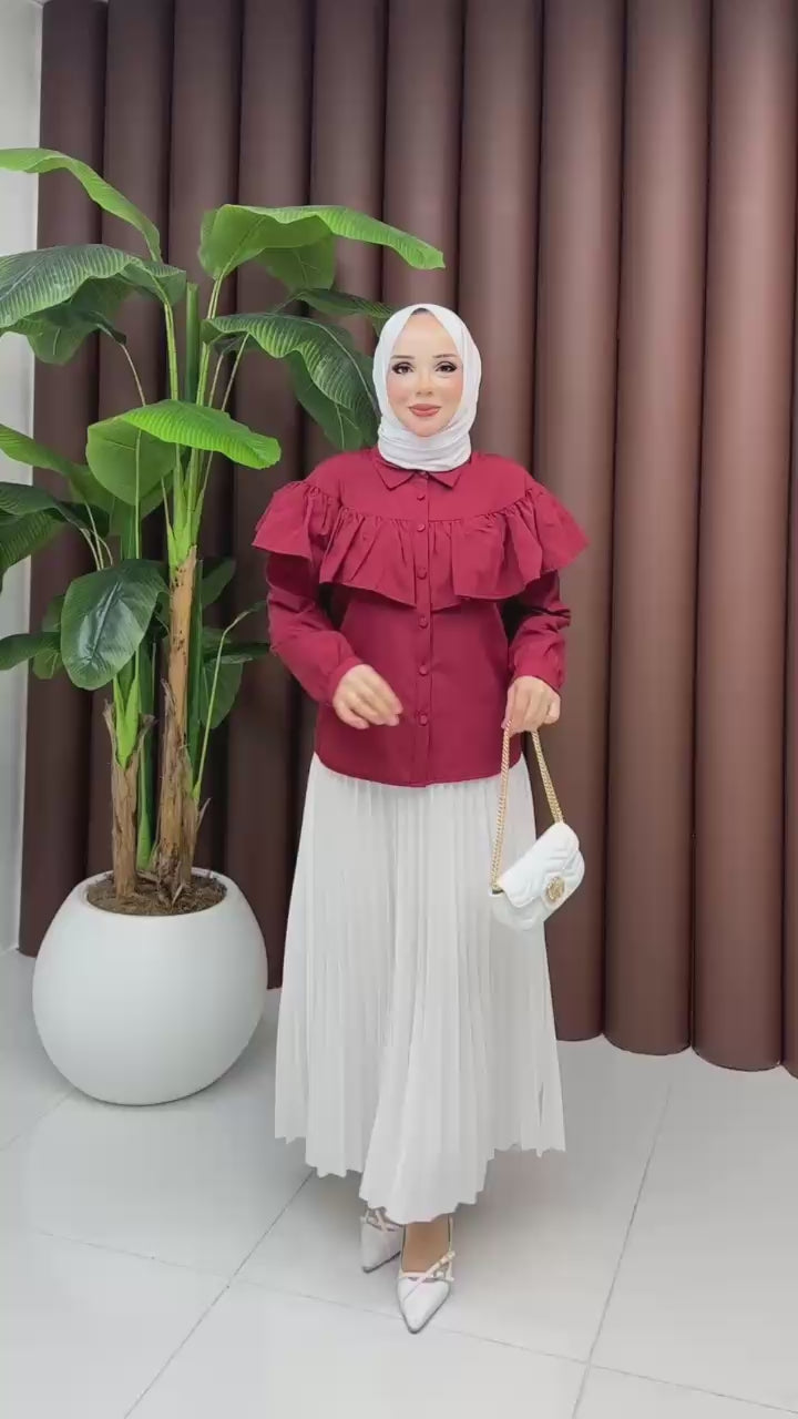Mia Volan Detaylı Gömlek