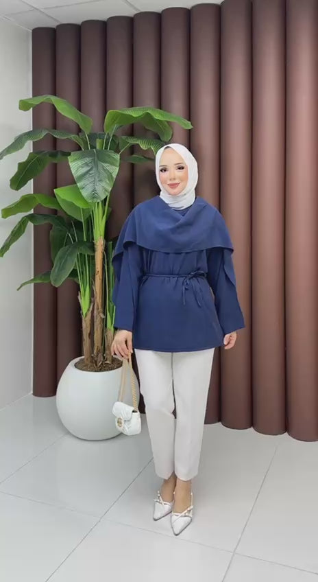 PELERİN DETAYLI TUNİK